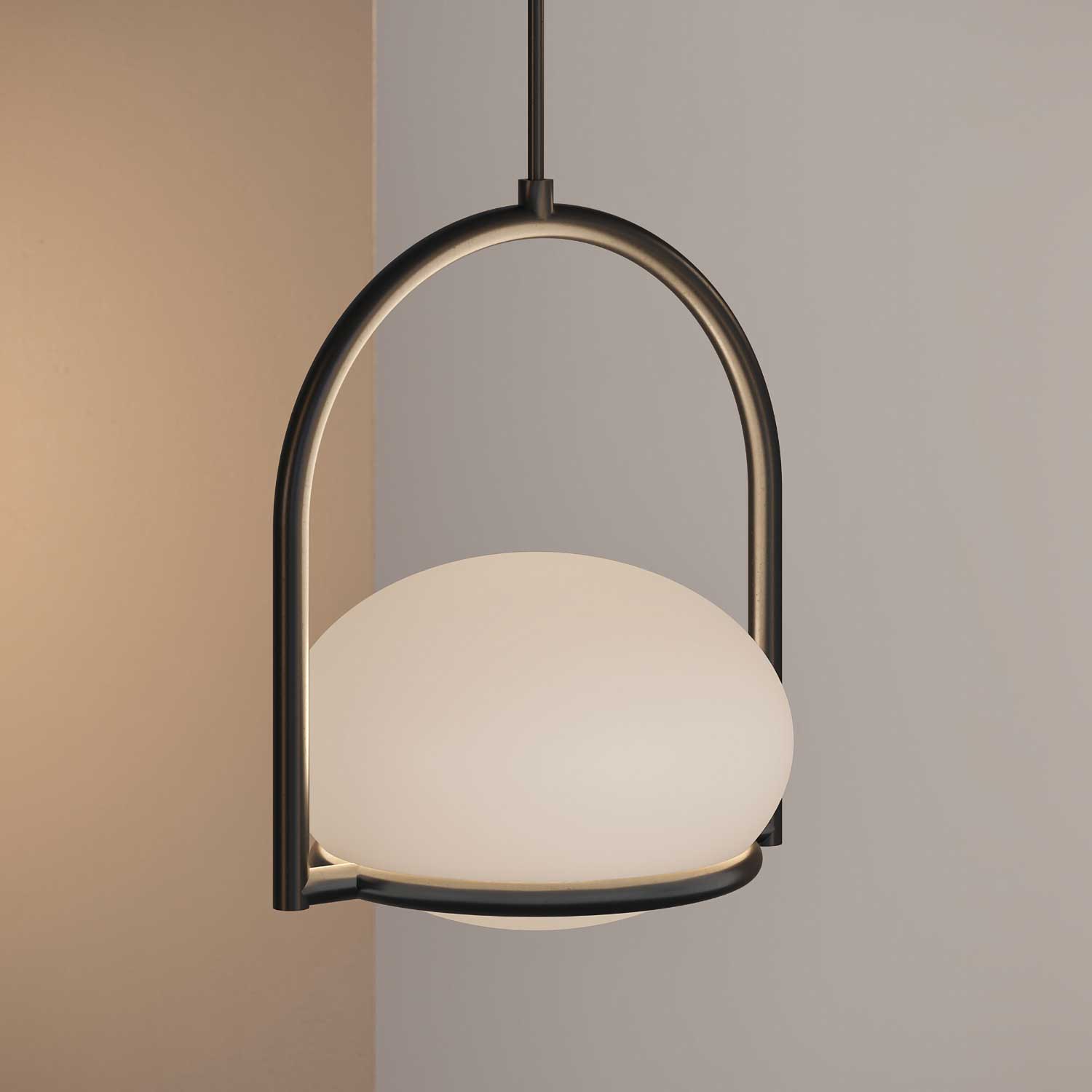 Coco Single - Sospensione design sfera in acrilico moderno