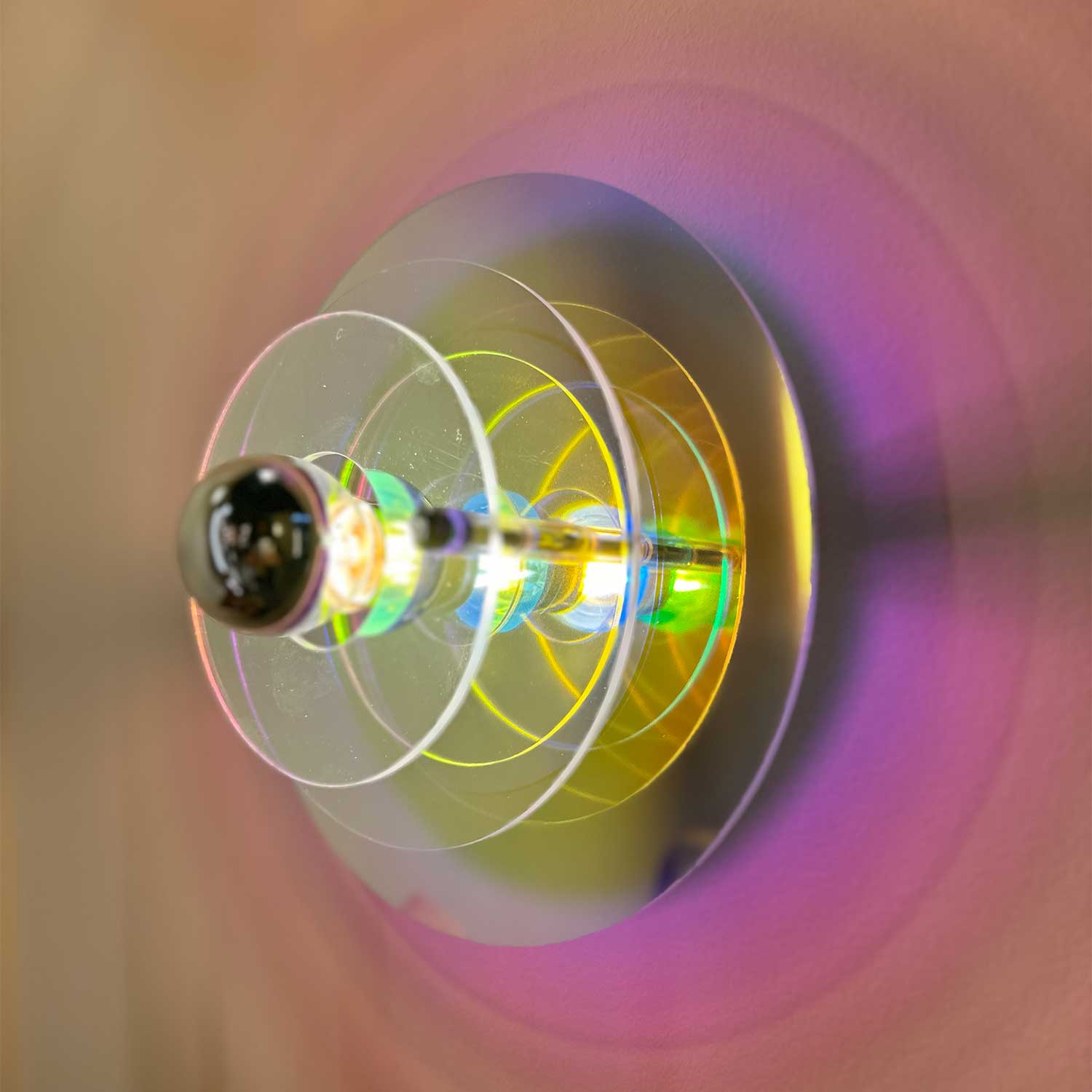 Aurore - Applique murale colorée avec lumière multicolore