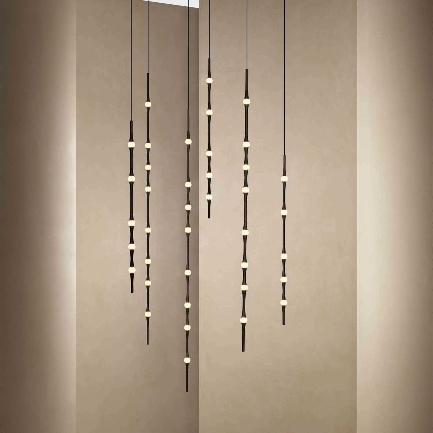 Dew - Suspension LED moderne architecturale pour salon