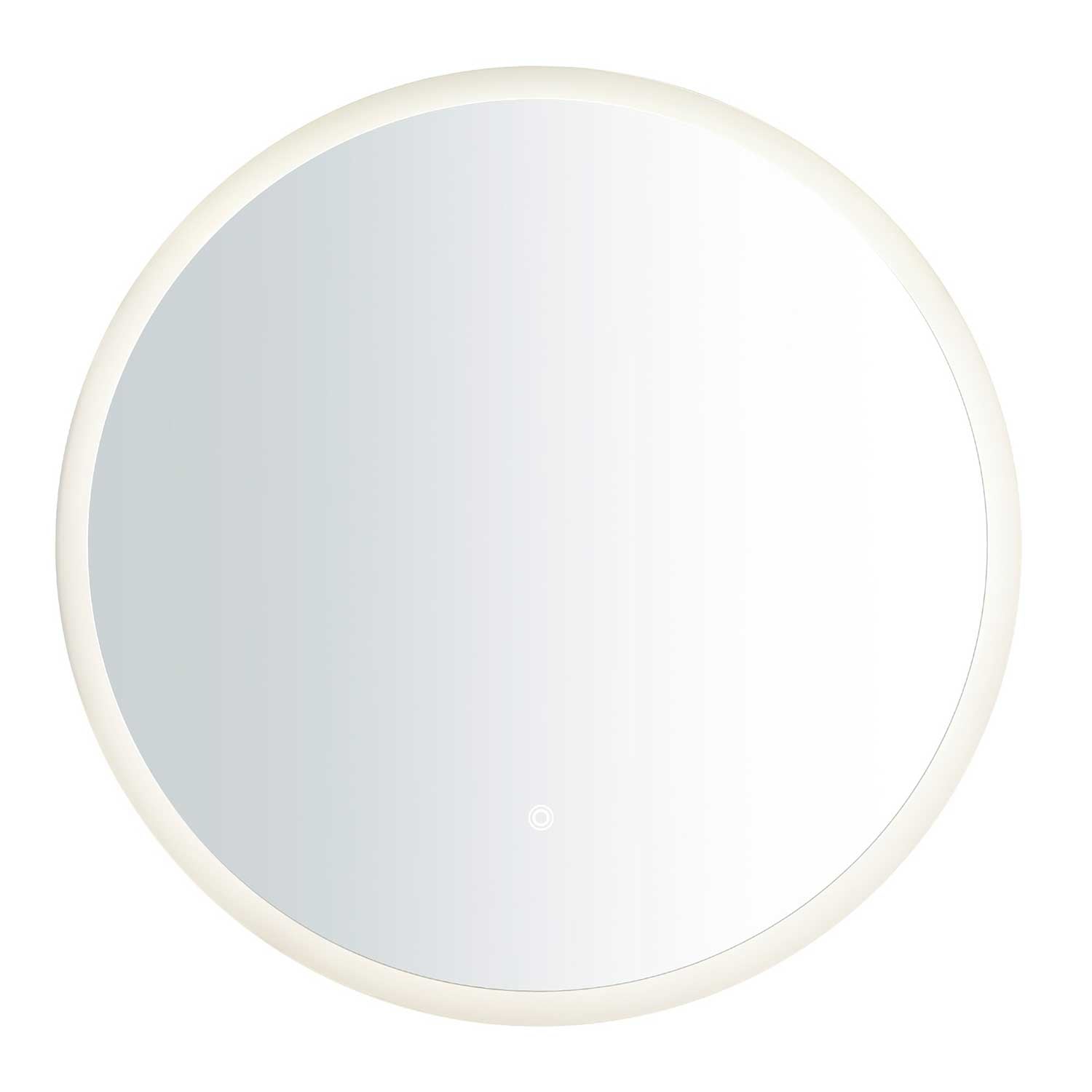 Dovina - Round illuminated touch mirror for bathroom