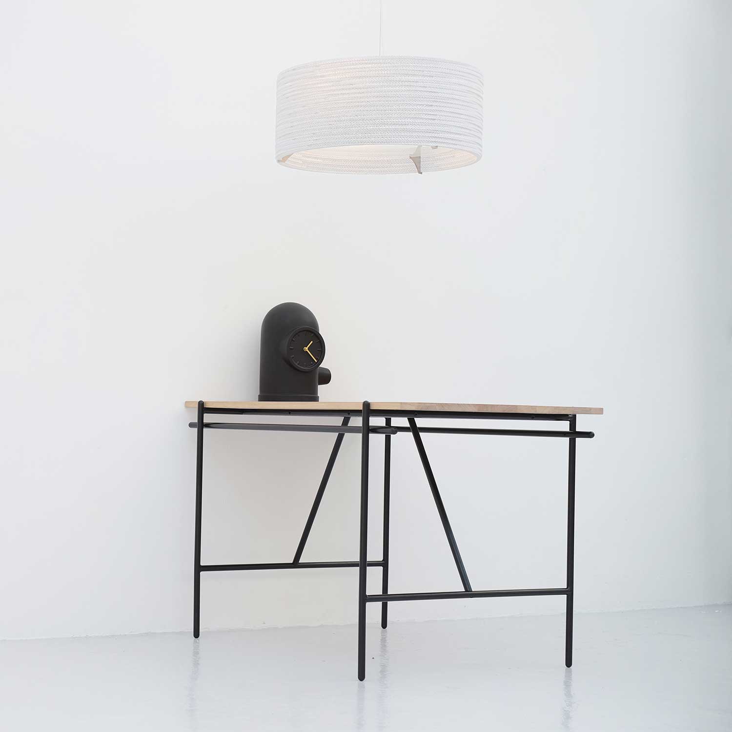 Scraplights Drum - Lámpara colgante para habitación de diseño en cartón reciclado