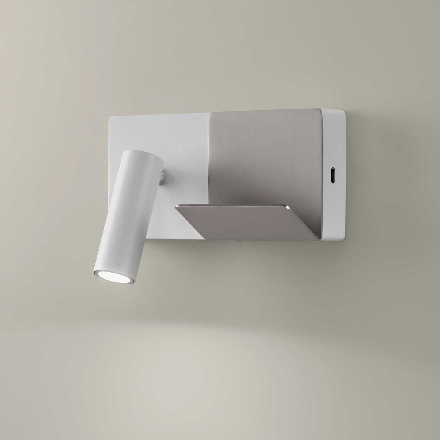 E-lamp Mini - Wall reading lamp with LED and USB-C charger