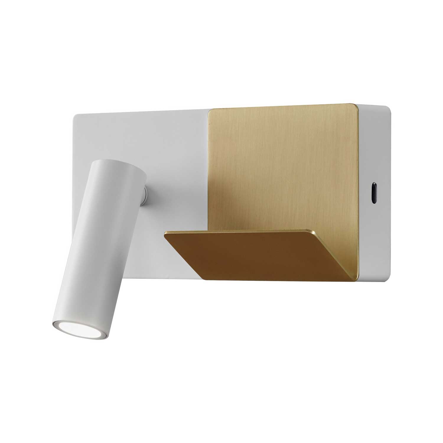 E-lamp Mini - Wall reading lamp with LED and USB-C charger