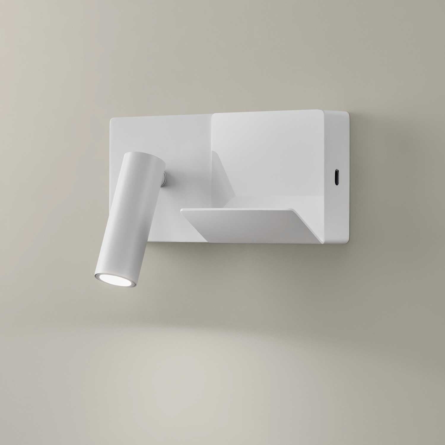 E-lamp Mini - Wall reading lamp with LED and USB-C charger