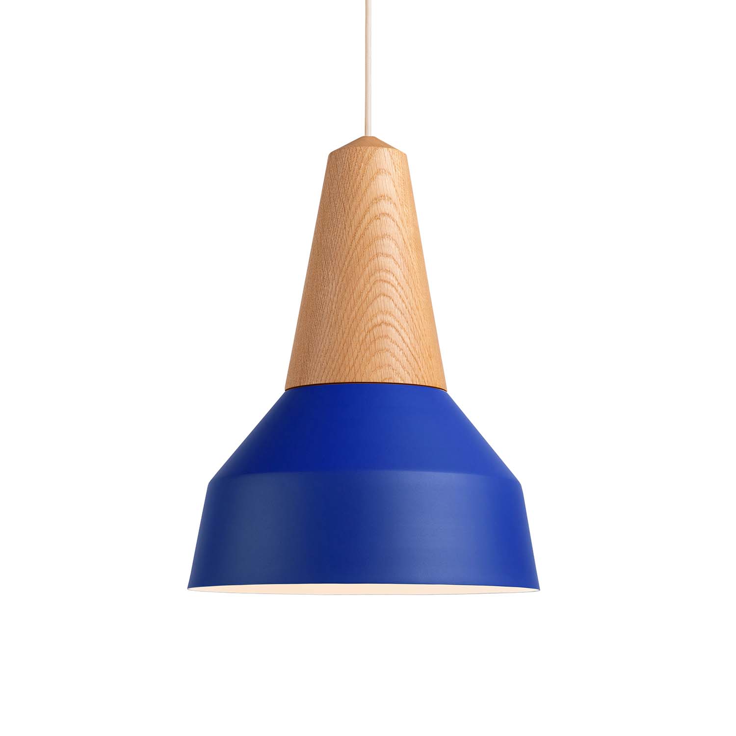 EIKON BASIC - Sospensione conica scandinava, colorata e legno