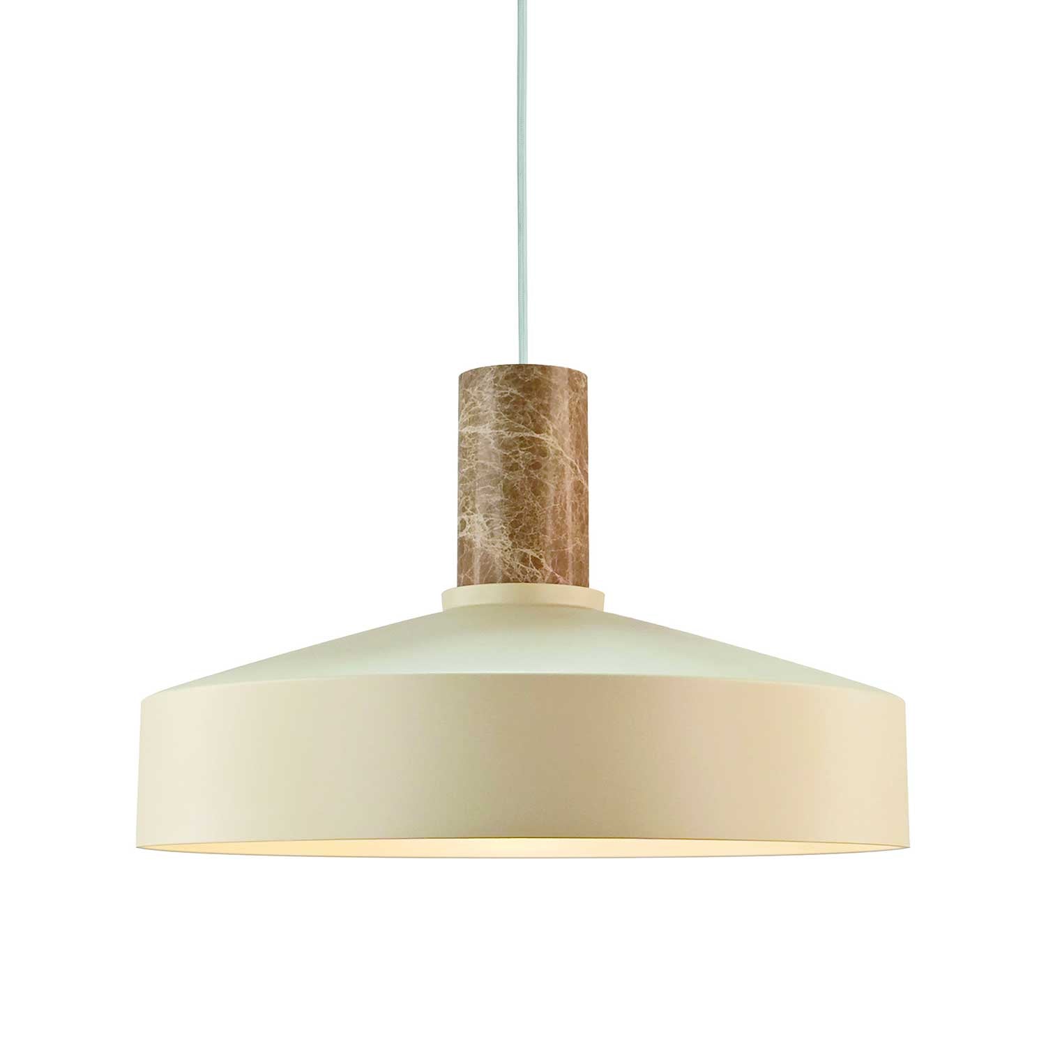 Elvas - Suspension design en acier et marbre pour salle à manger