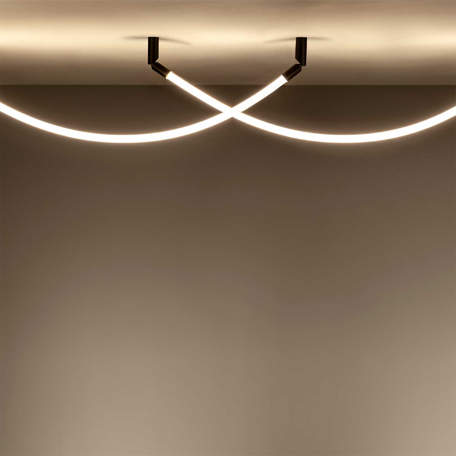 Arco - Design LED tube pendant light for contemporary living room