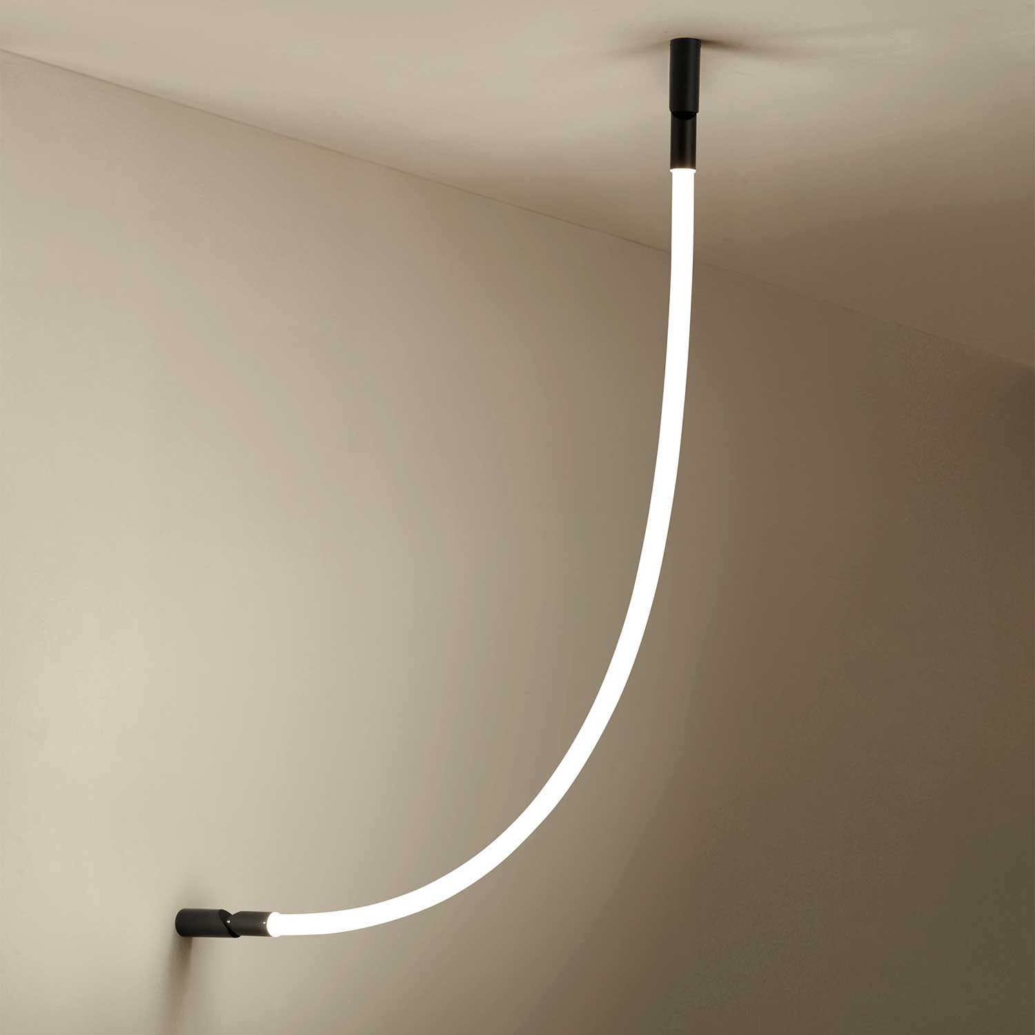 Arco - Design LED tube pendant light for contemporary living room
