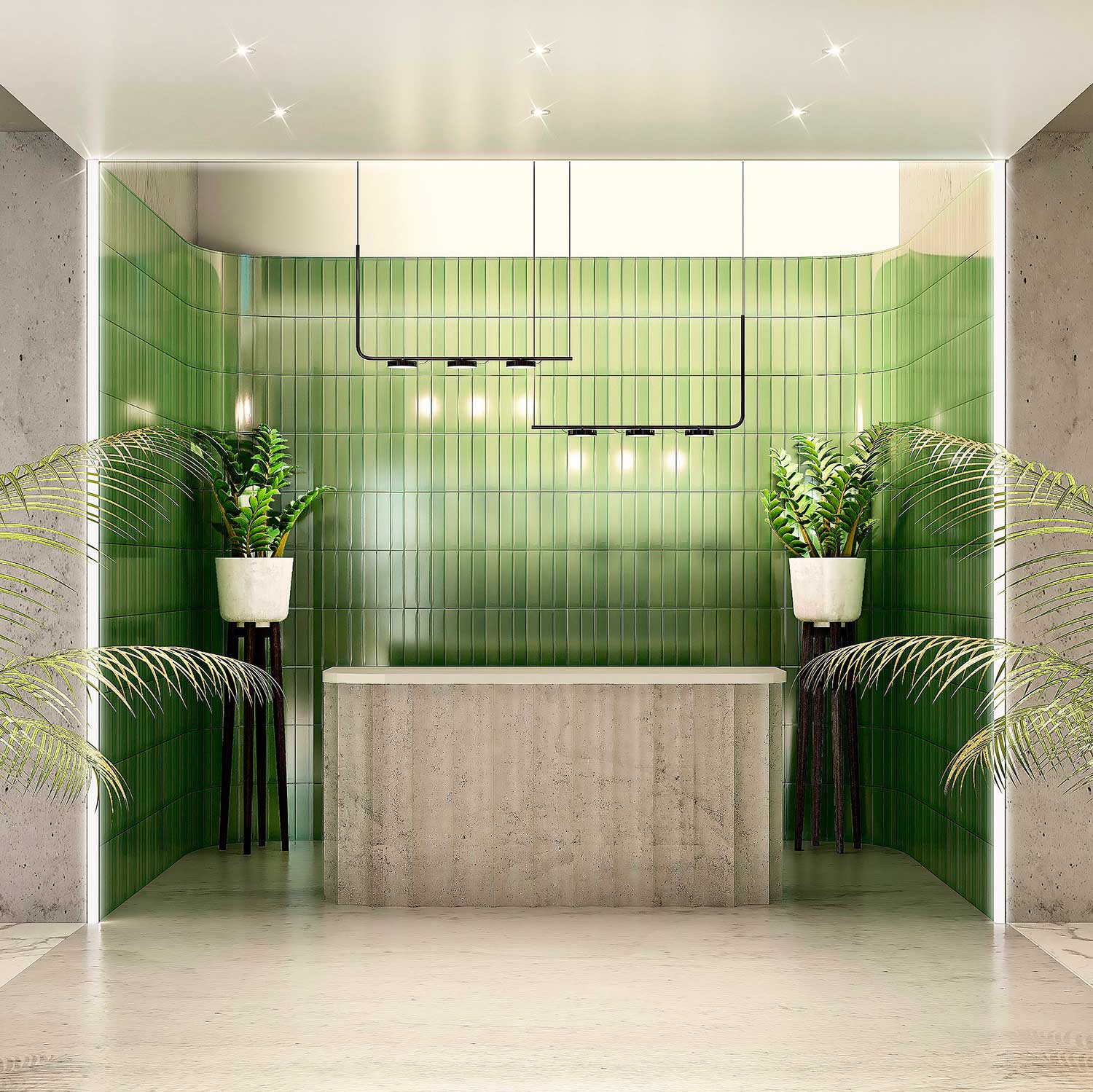 Aro - Adjustable linear LED pendant light for modern kitchen