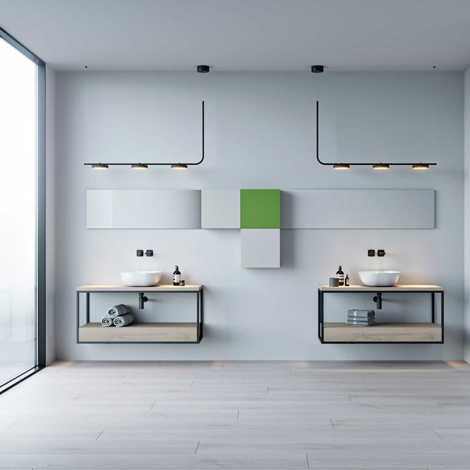 Aro - Adjustable linear LED pendant light for modern kitchen