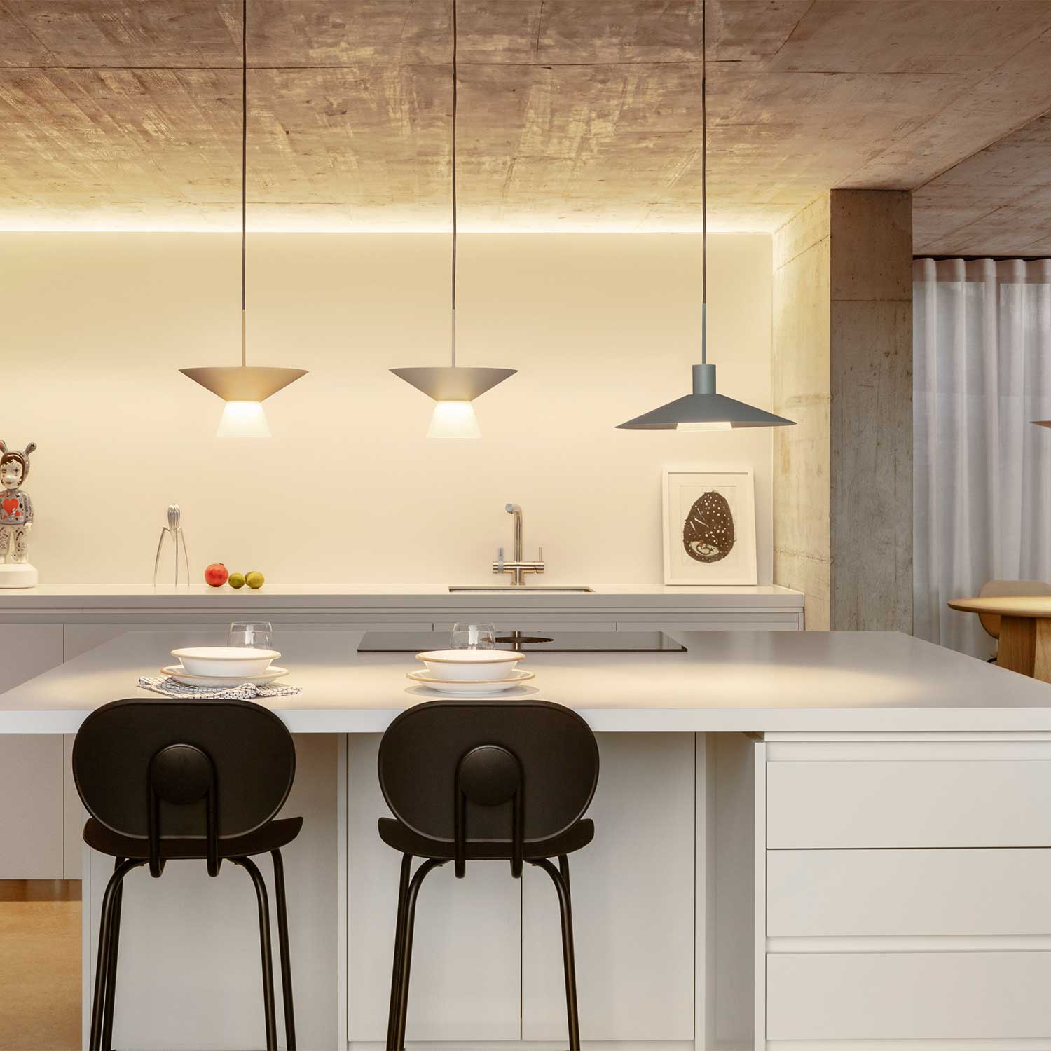 Belt - Suspension cuisine design en acier