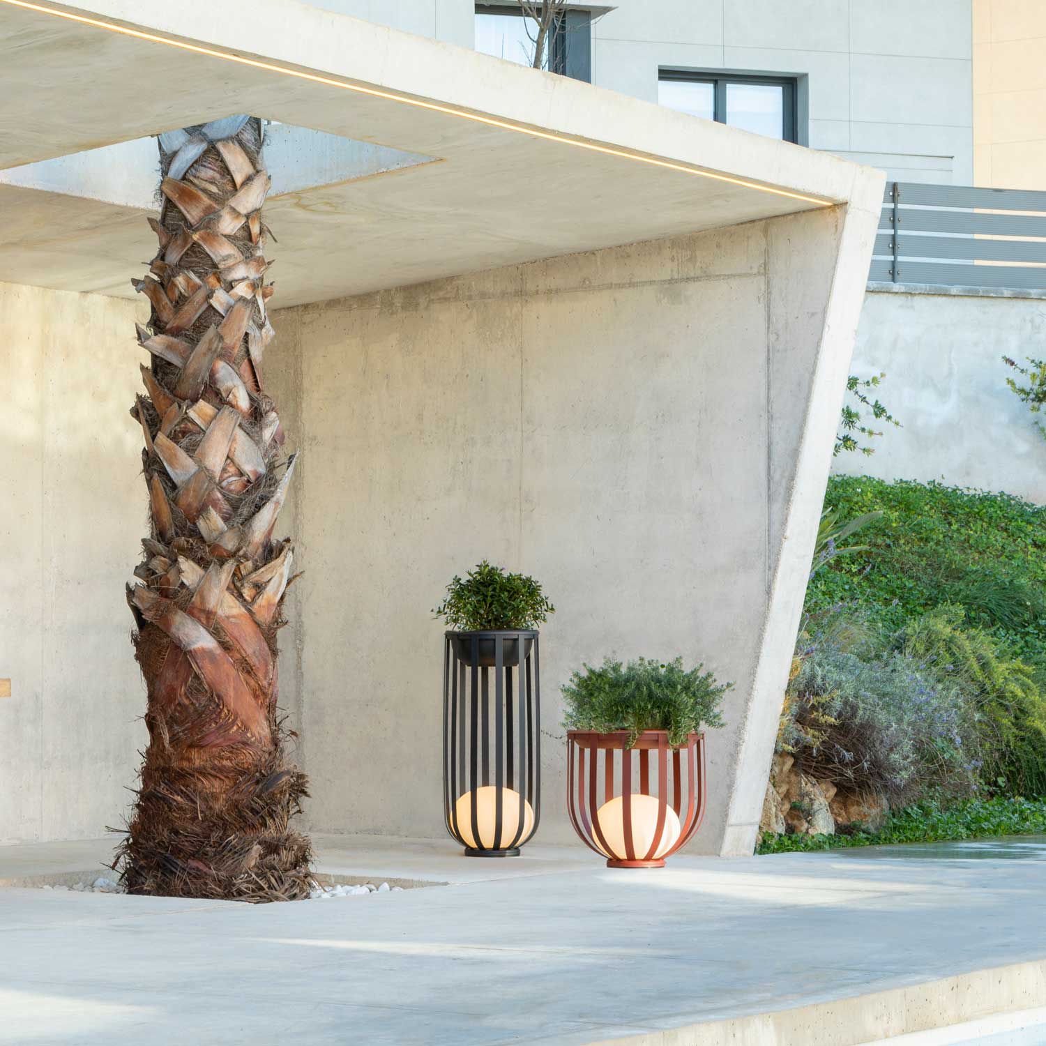 Bols - модульный дизайнерский уличный светодиодный торшер для террасы