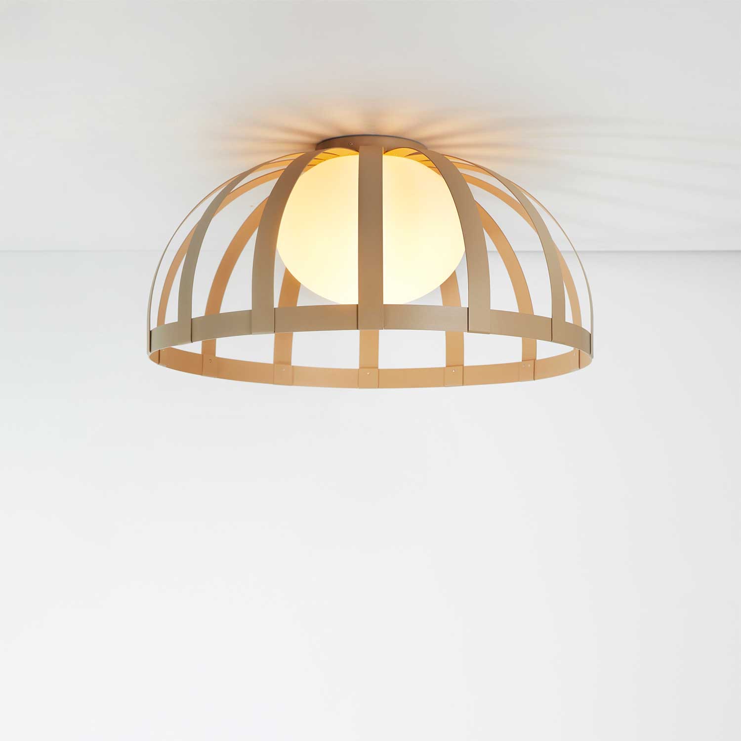 Bols - Plafonnier LED dimmable extérieur design en acier et verre