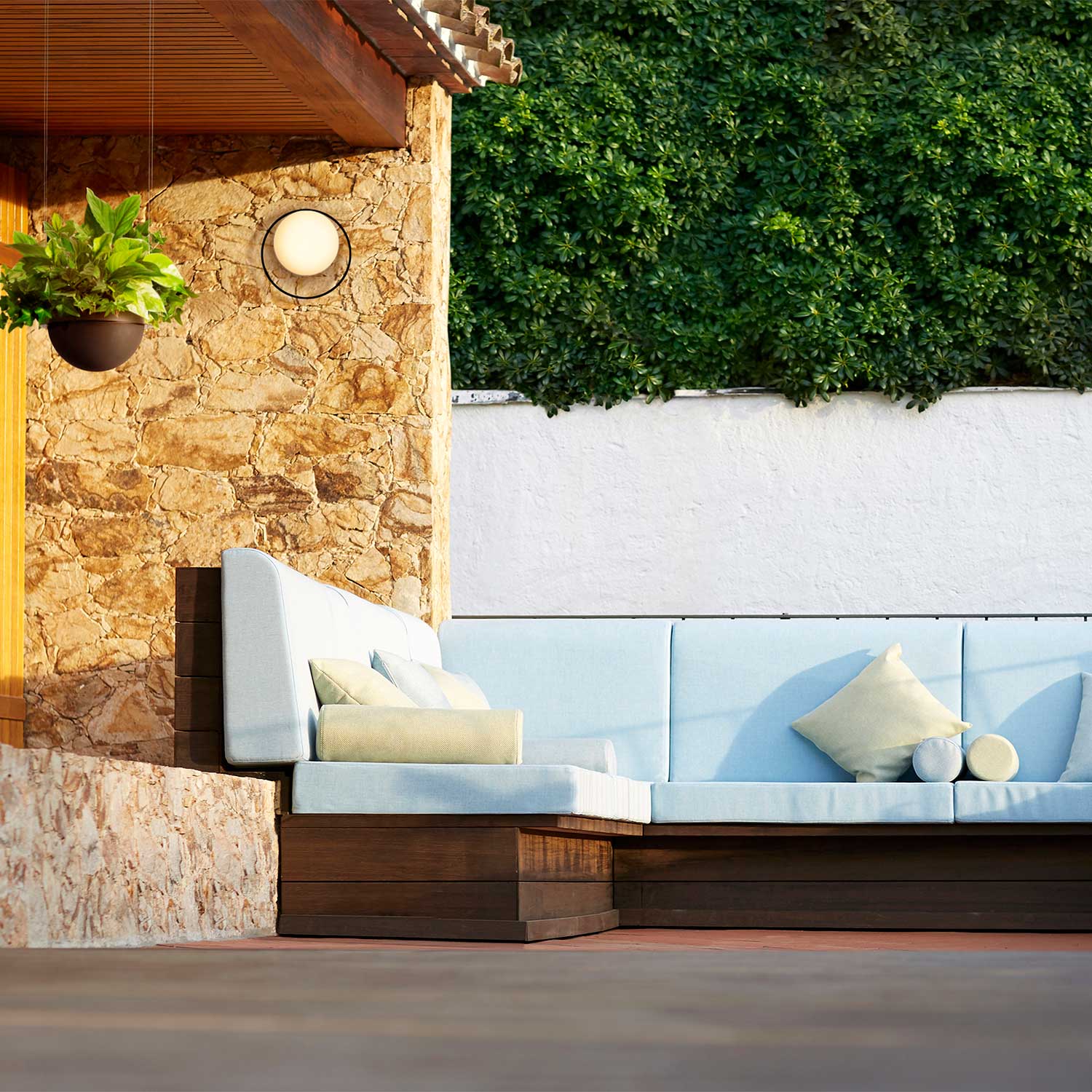 Circ - Aplique de pared led exterior en acero diseño