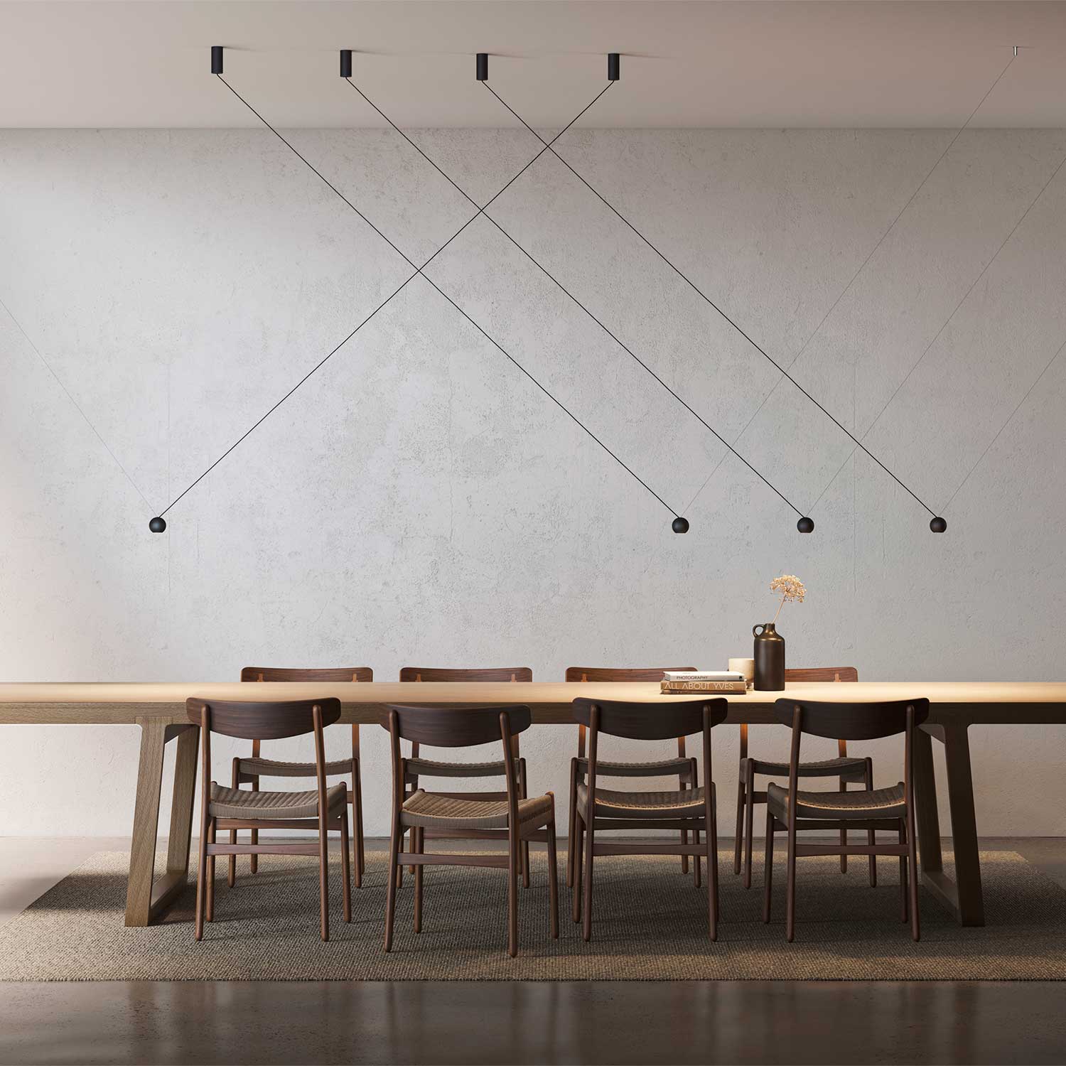 Compass - Minimalist design dining room pendant light