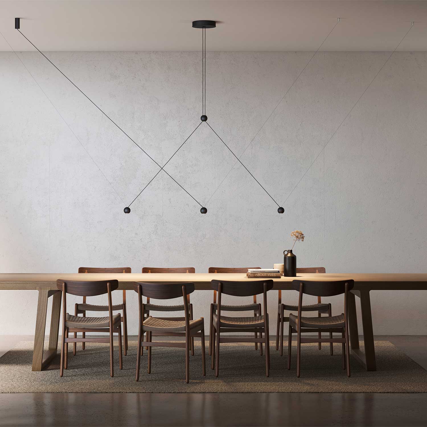 Compass - Design pendant light for minimalist dining room