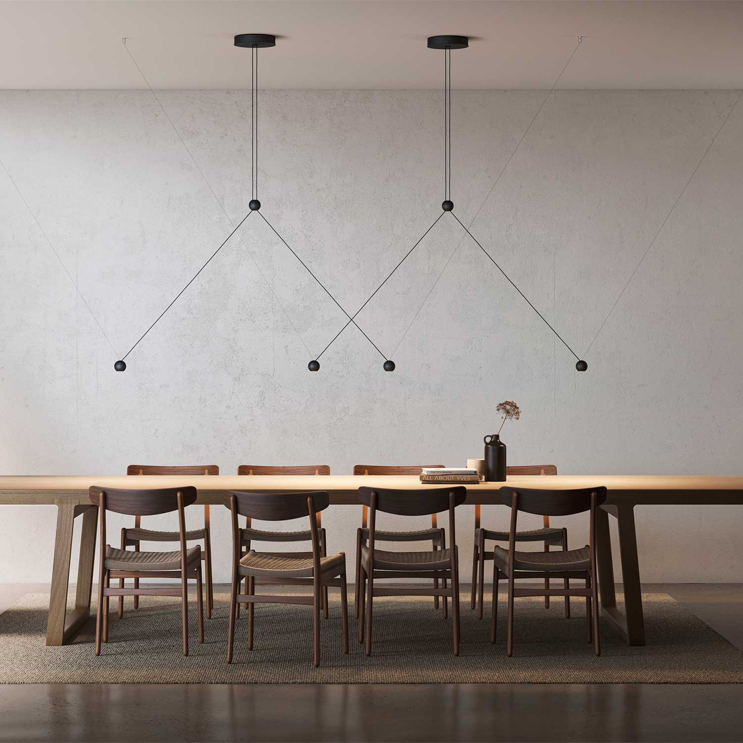 Compass - Design pendant light for minimalist dining room