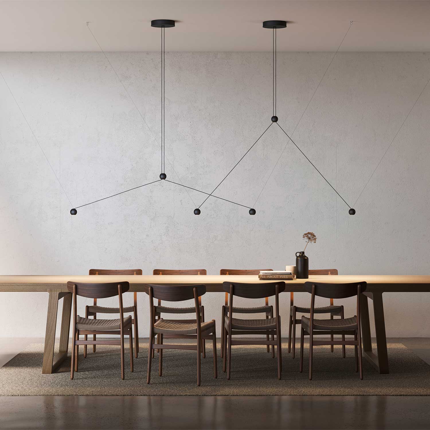 Compass - Design pendant light for minimalist dining room