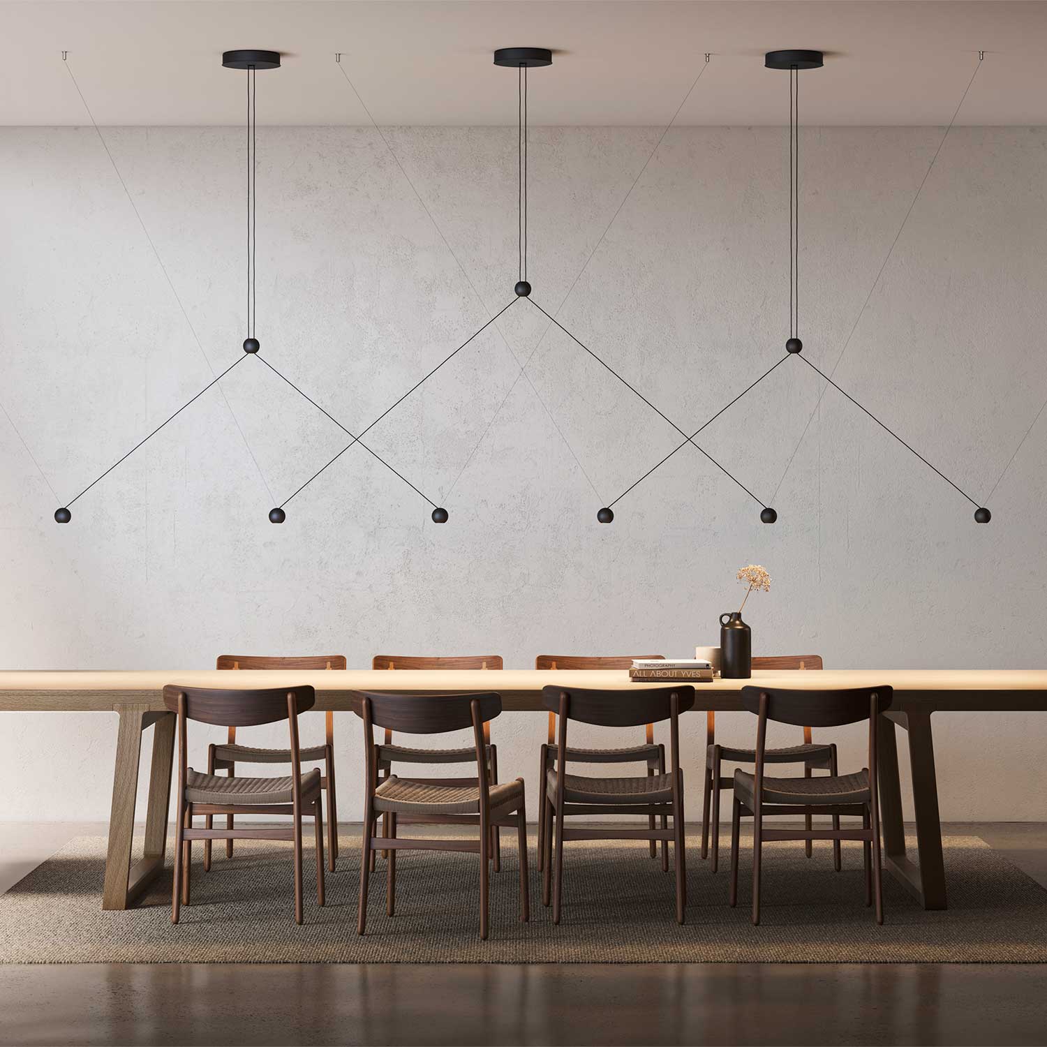 Compass - Design pendant light for minimalist dining room