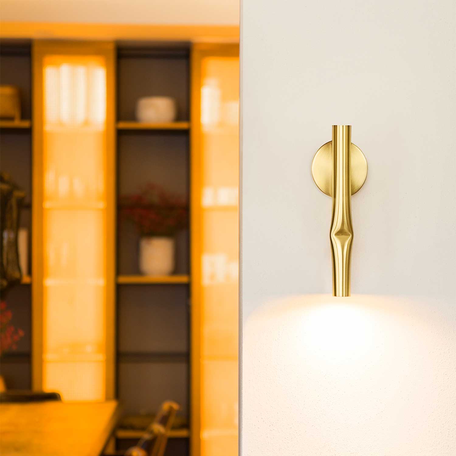 Flow - Design-Wandleuchte aus Stahl mit LED für Wohnzimmer