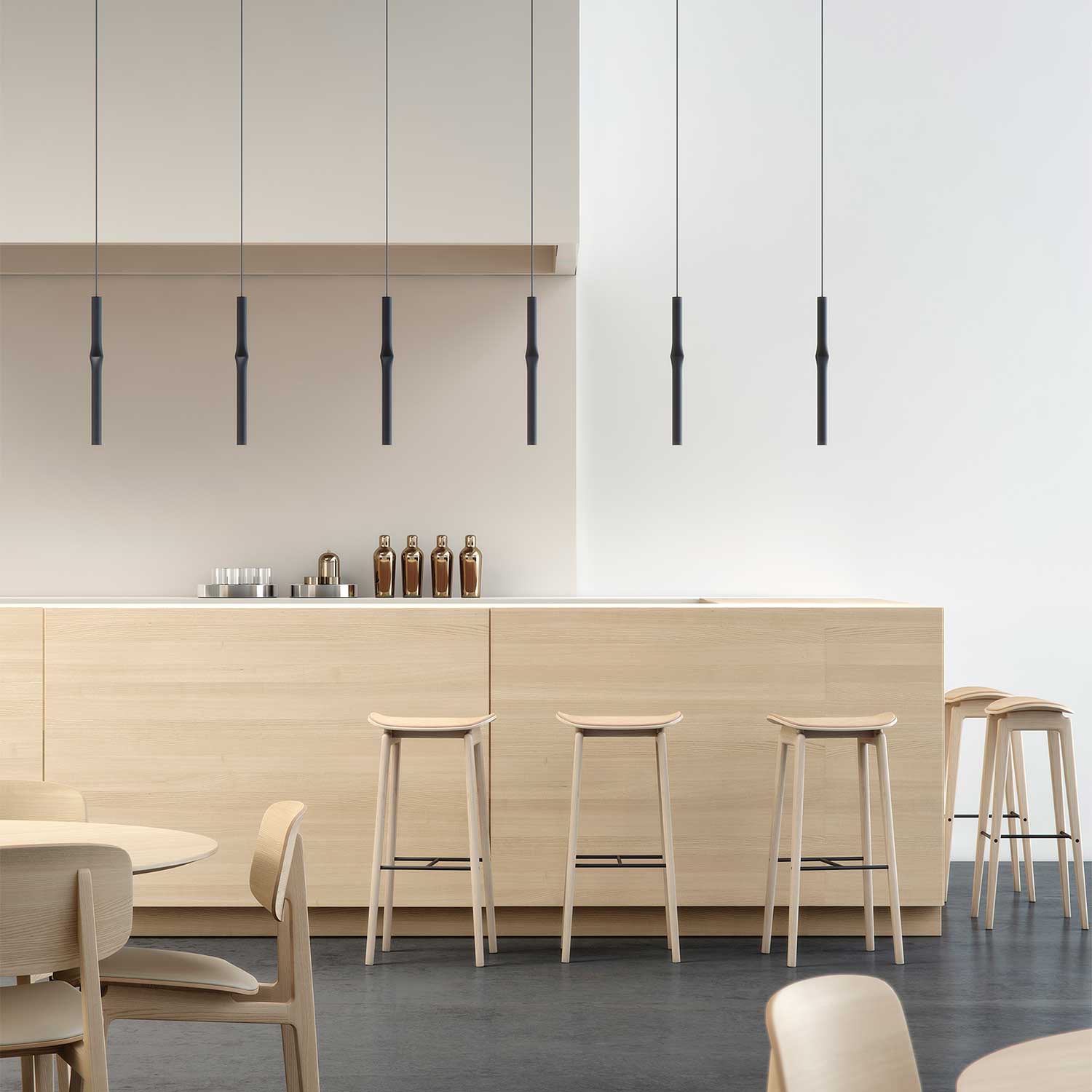 Flow - Steel design suspension for bedroom