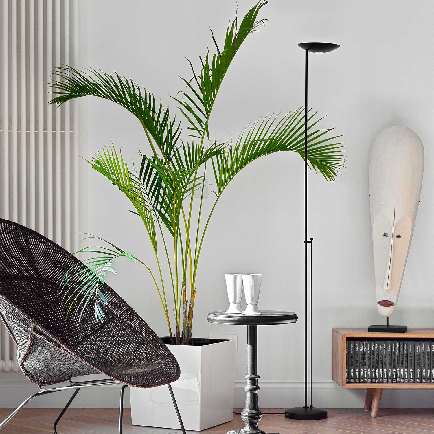 Icons - Lampadaire salon design en acier vintage
