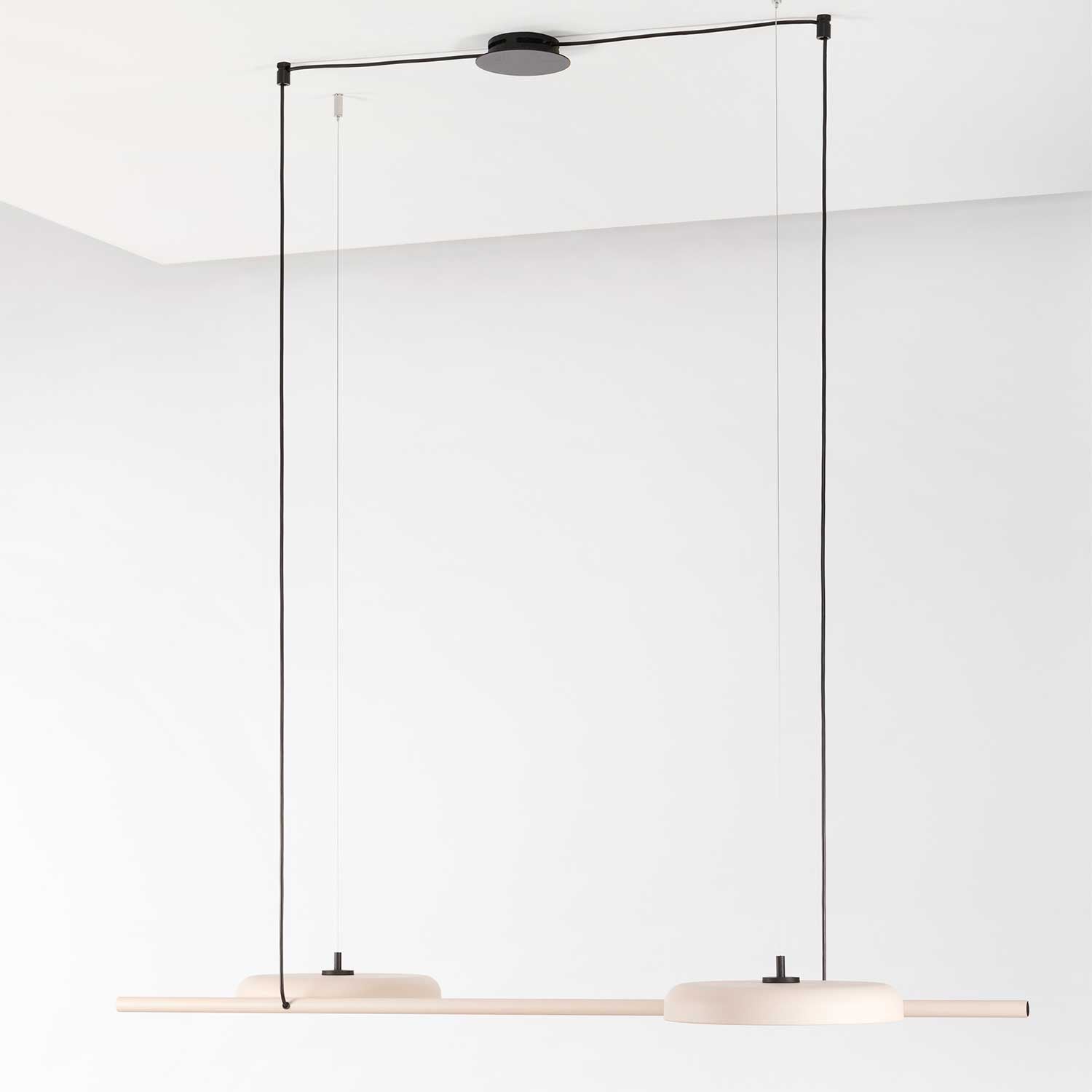 Mood - Lámpara colgante LED de acero para comedor contemporáneo