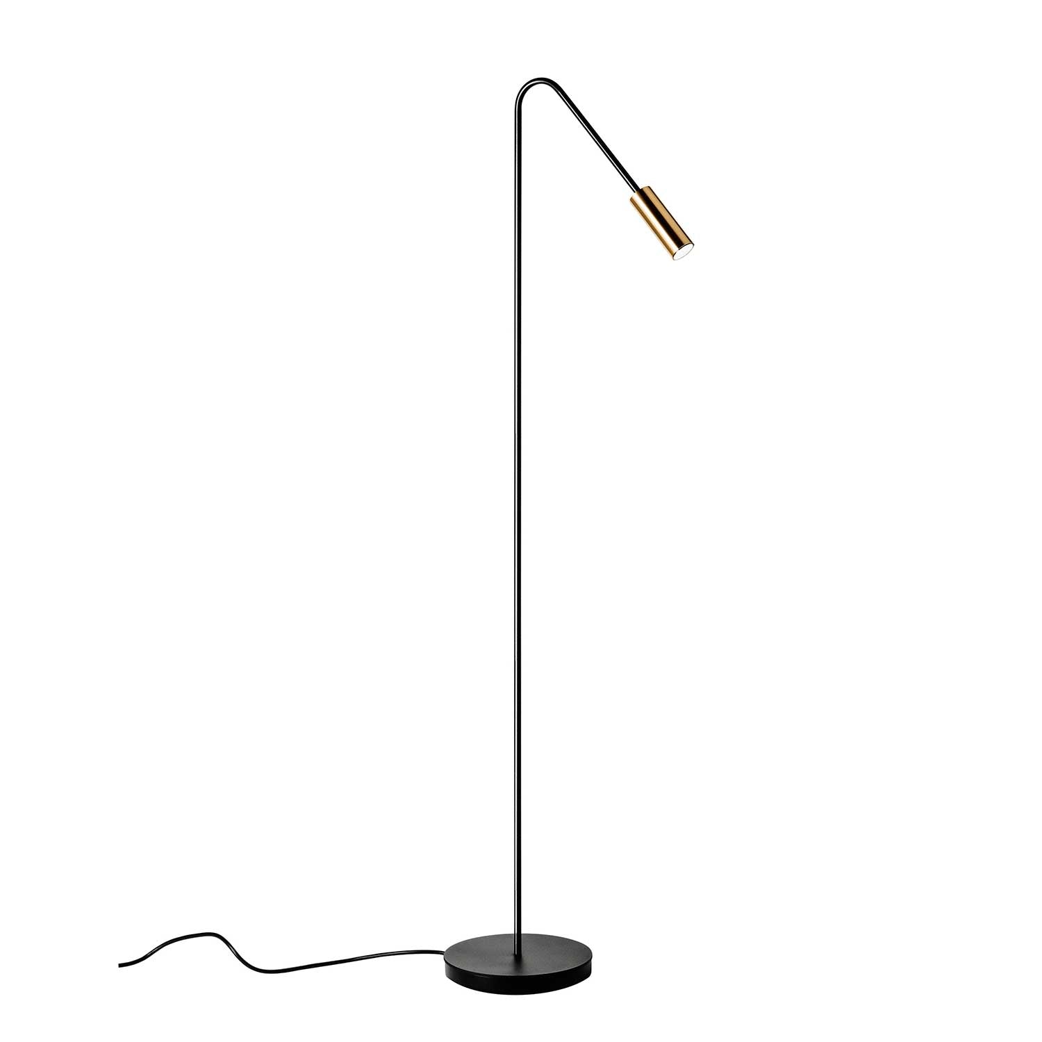 Volta - Designer Stehlampe aus schwarzem Stahl für Wohnzimmer