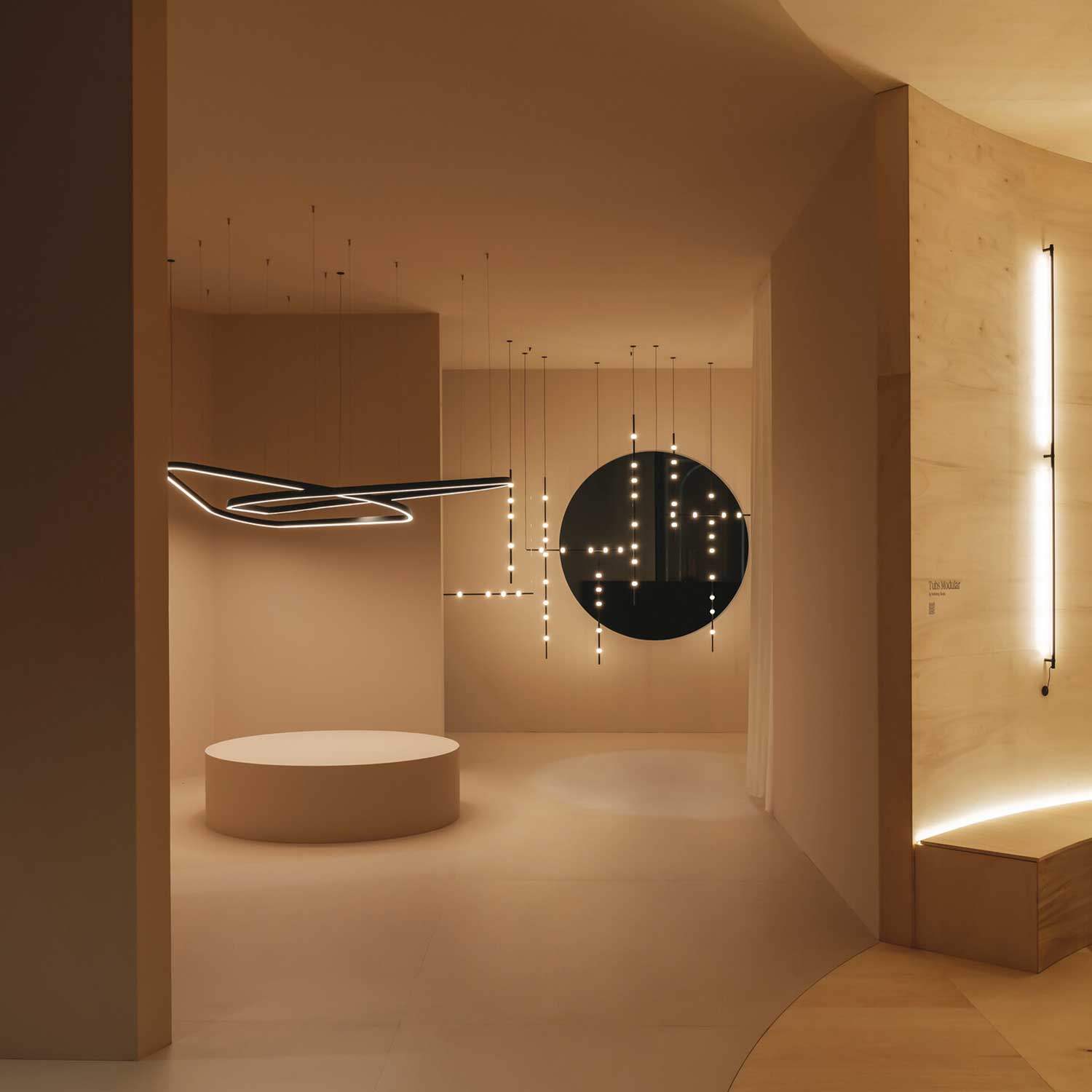 Dew - Suspension LED moderne architecturale pour salon