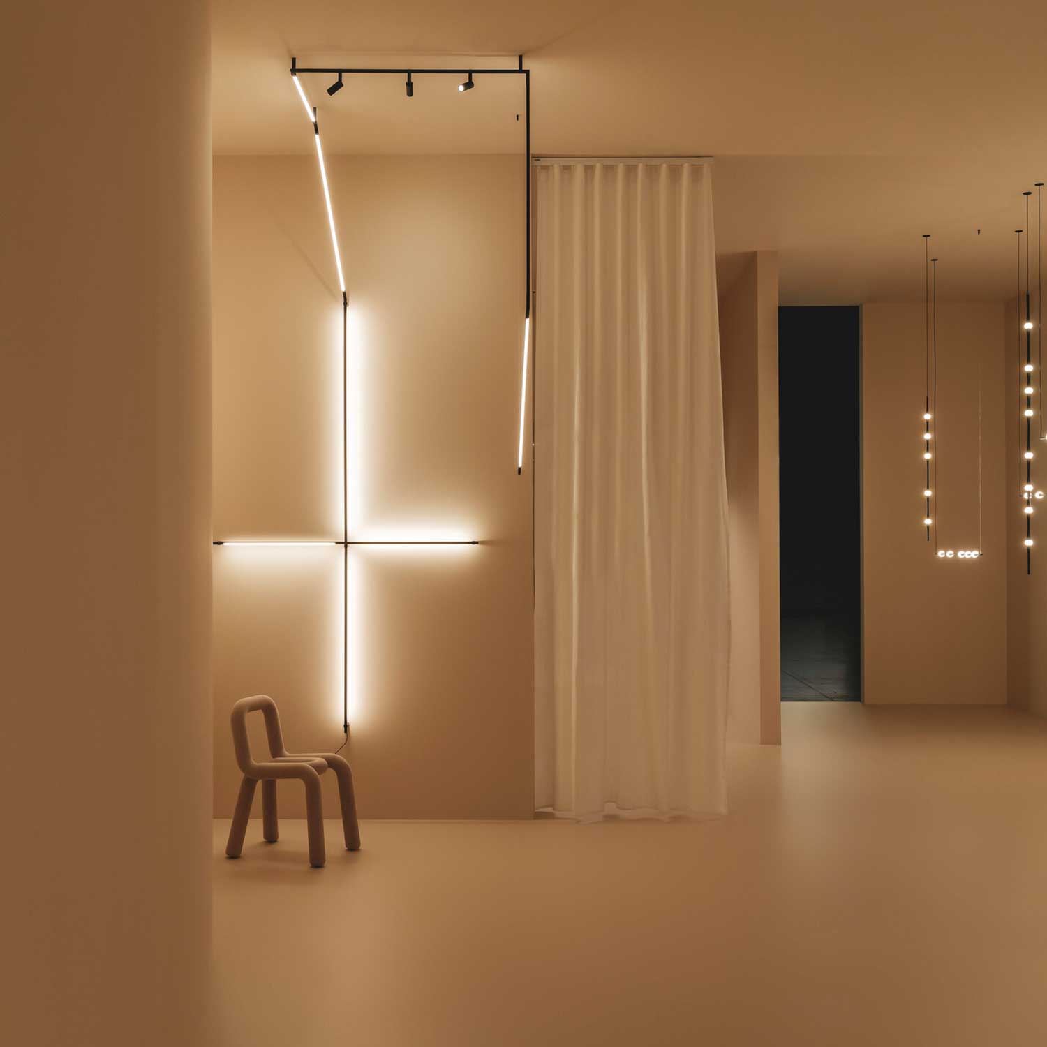 Dew - Suspension LED moderne architecturale pour salon