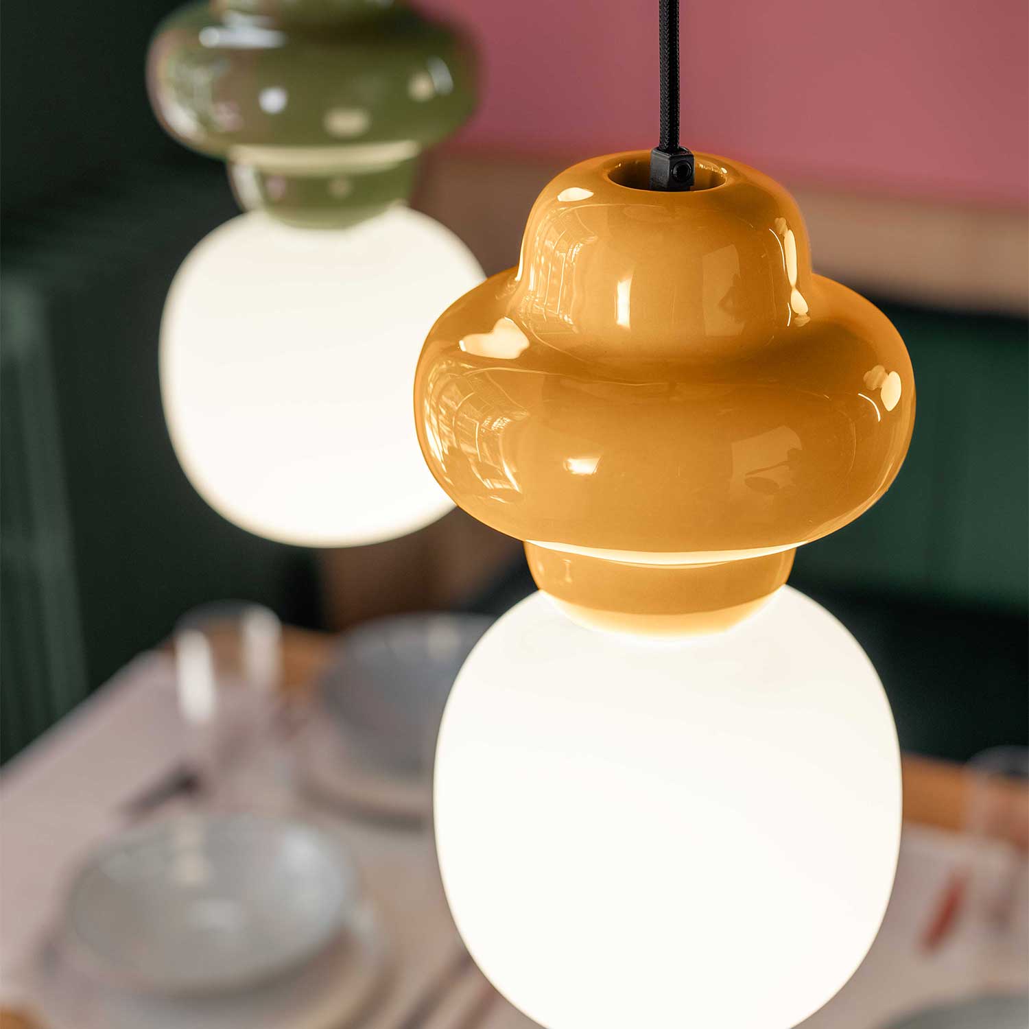 Copacabana - Designer ceramic pendant light for contemporary bedroom