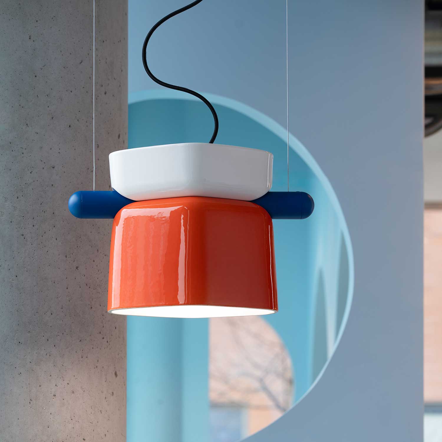 Yakitori - Suspension design ethnique en céramique