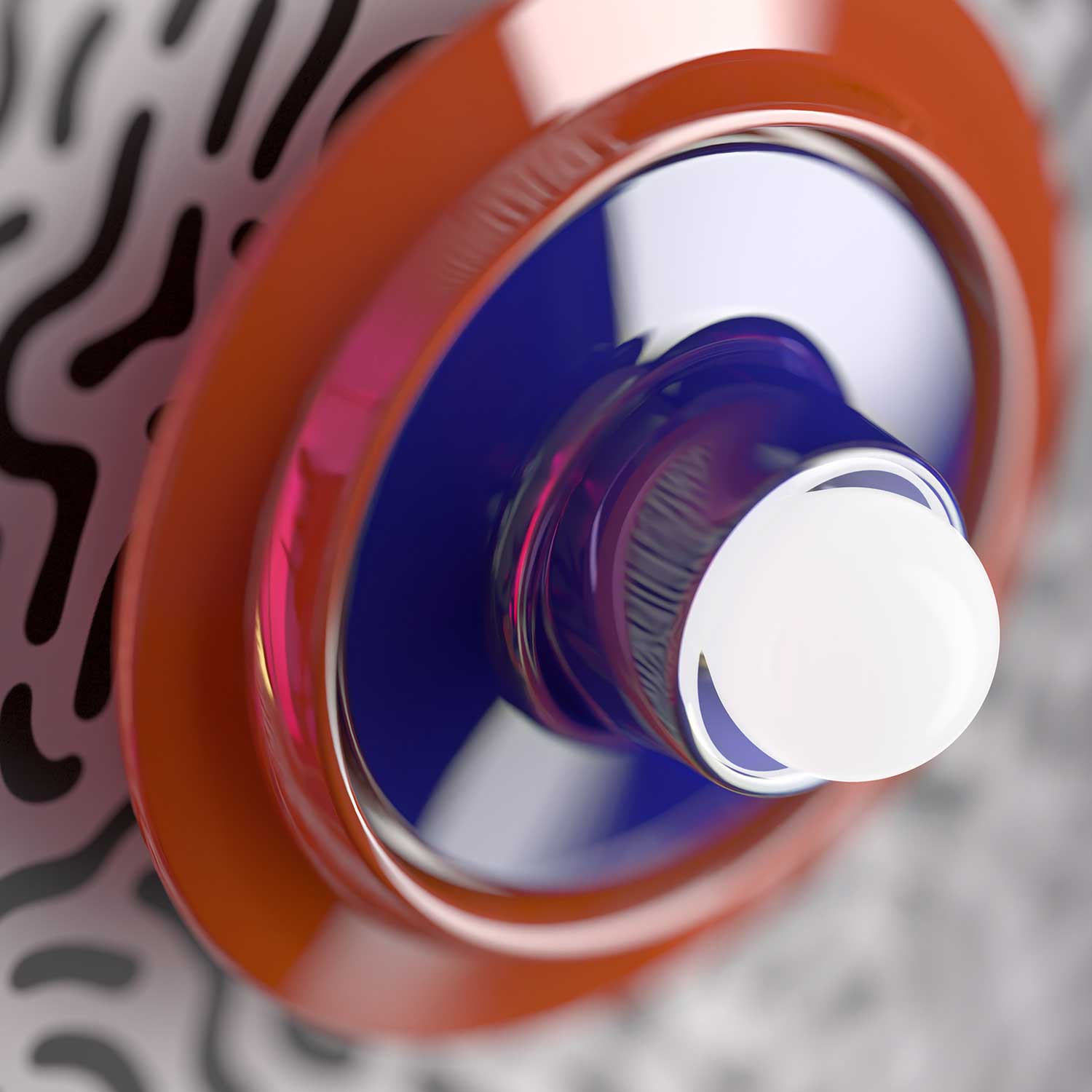 Voila - Applique murale ronde colorée en céramique moderne