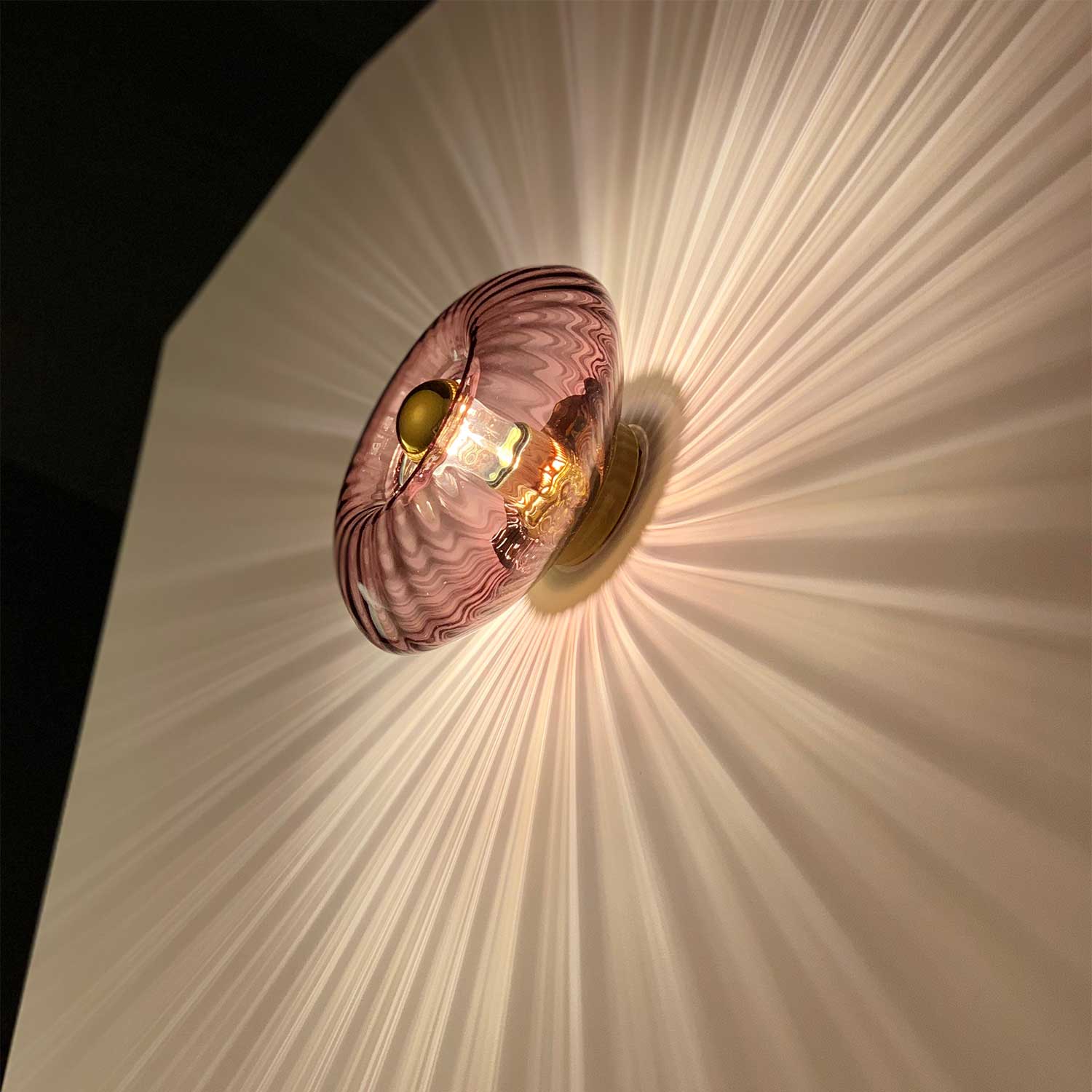 Grace - Colored glass wall sconce design art deco