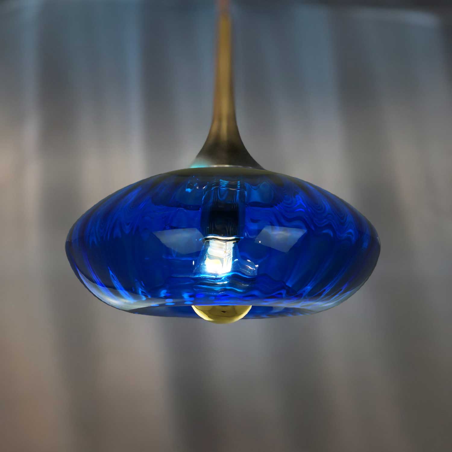 Grace - Colored glass art deco design pendant light