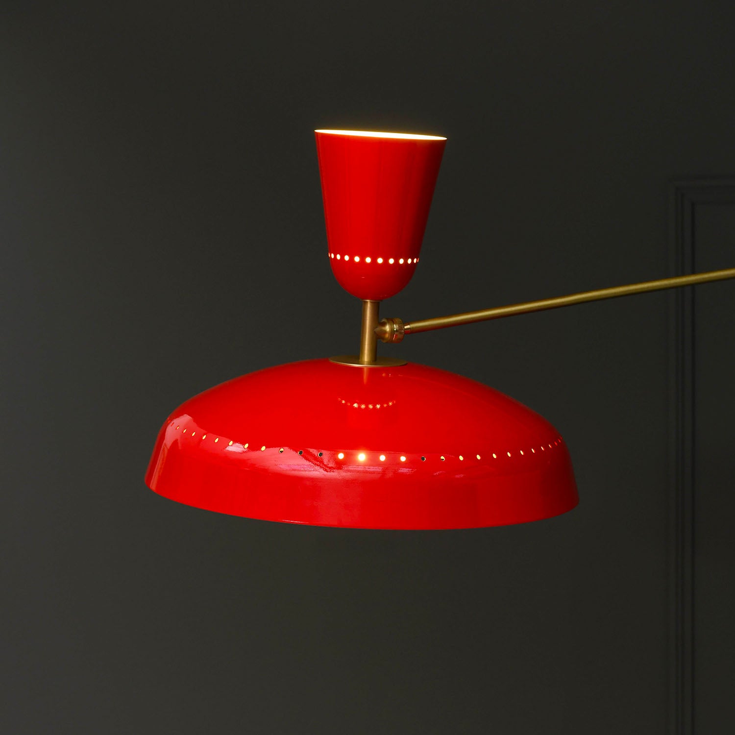 G1 - Lámpara de pie retro vintage años 50 diseño