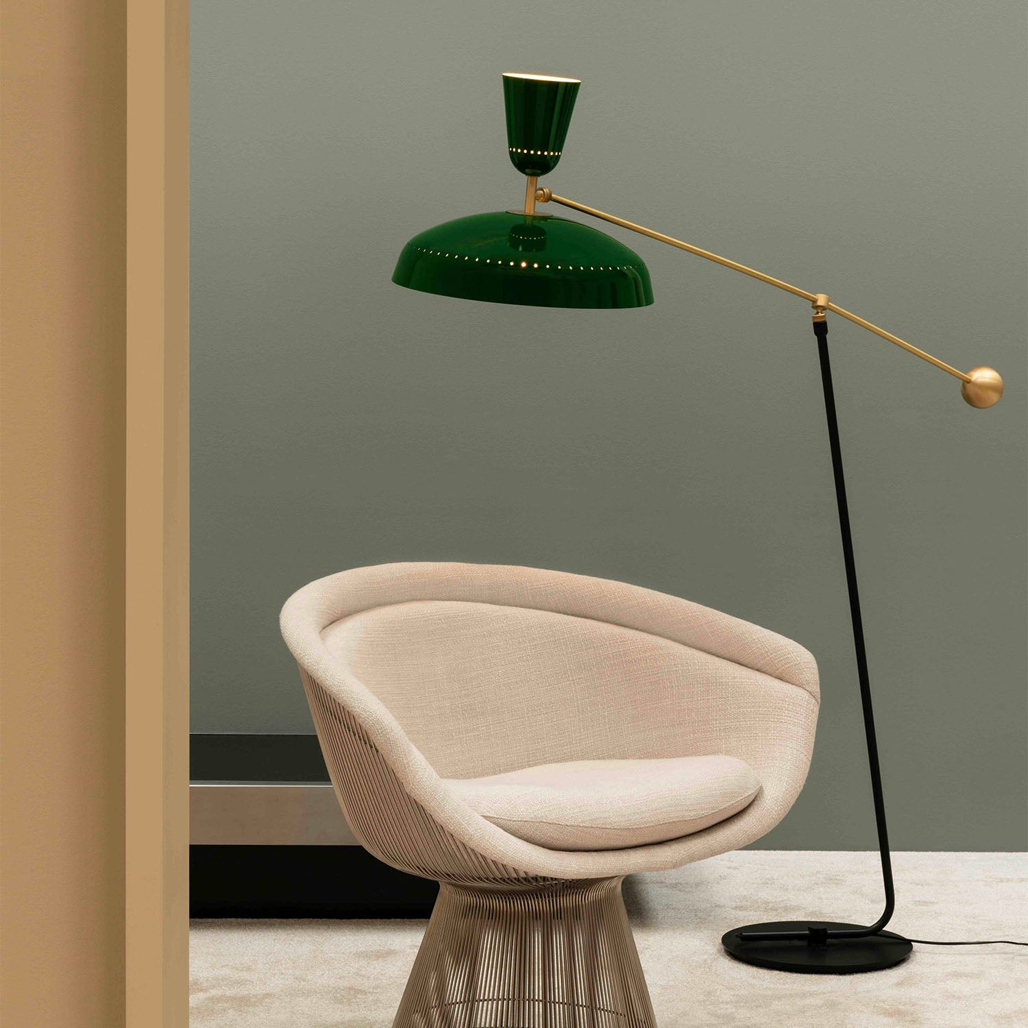 G1 - Lampadaire sur pied rétro vintage années 50 design