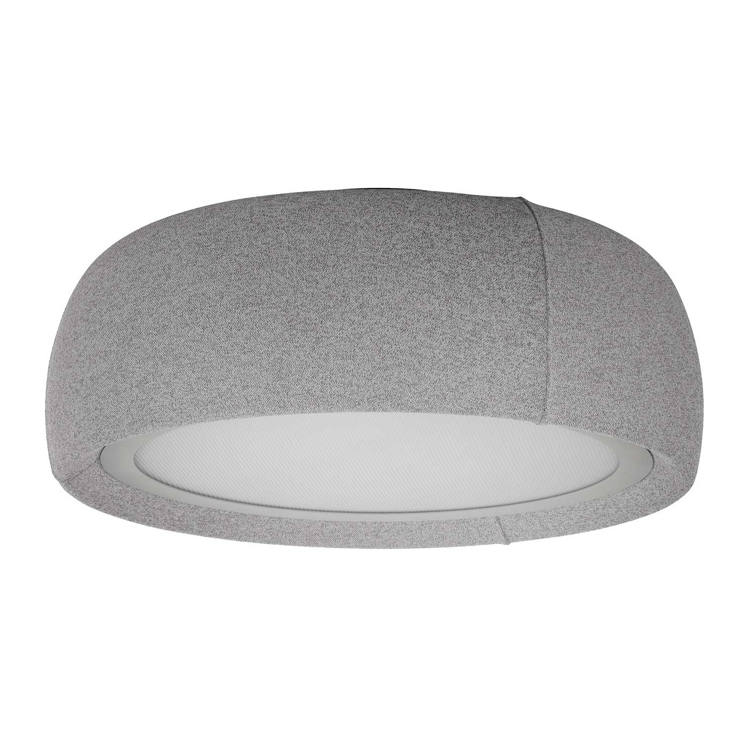 Gong - Plafonnier en tissu design LED intégrée pour salon