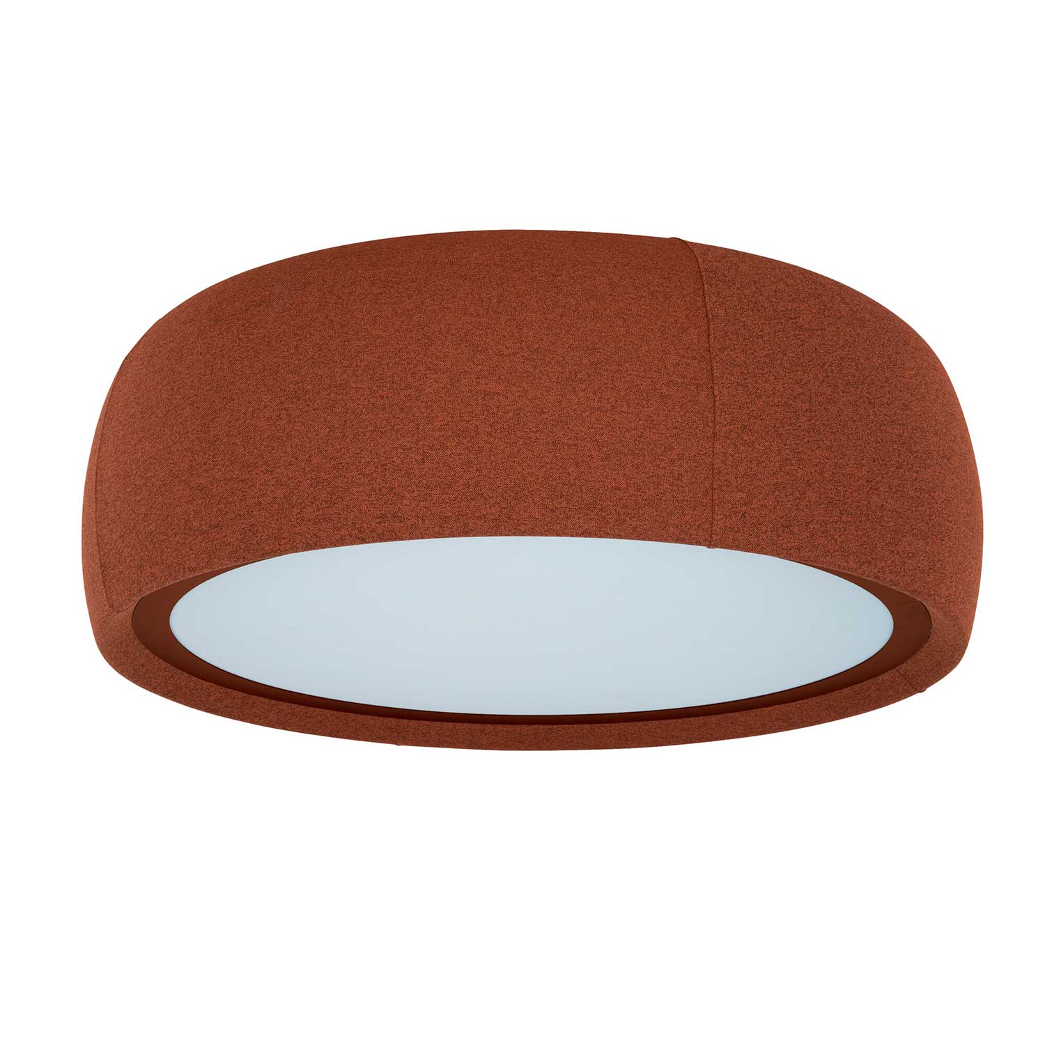 Gong - Plafonnier en tissu design LED intégrée pour salon