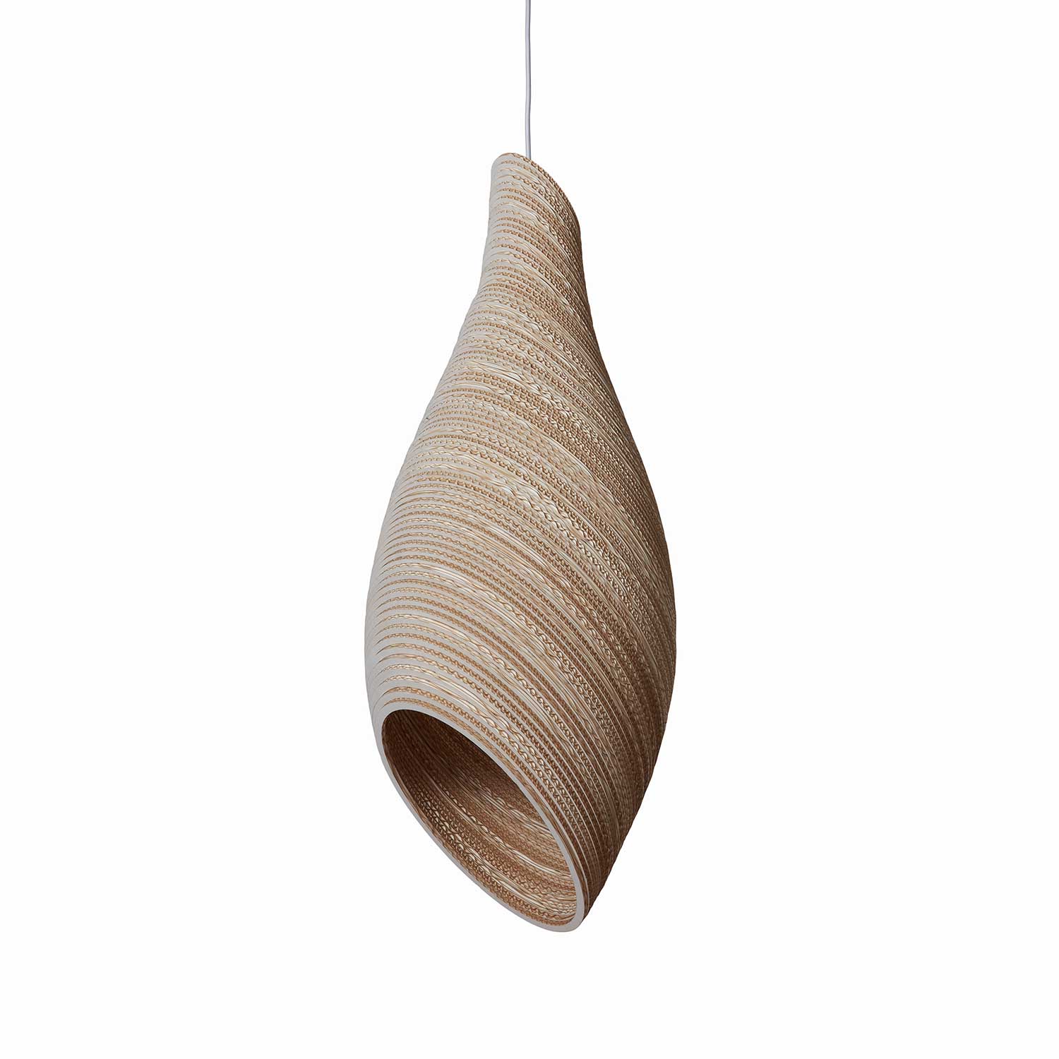 Scraplights Nest - Hanging cardboard lamp for modern bedroom