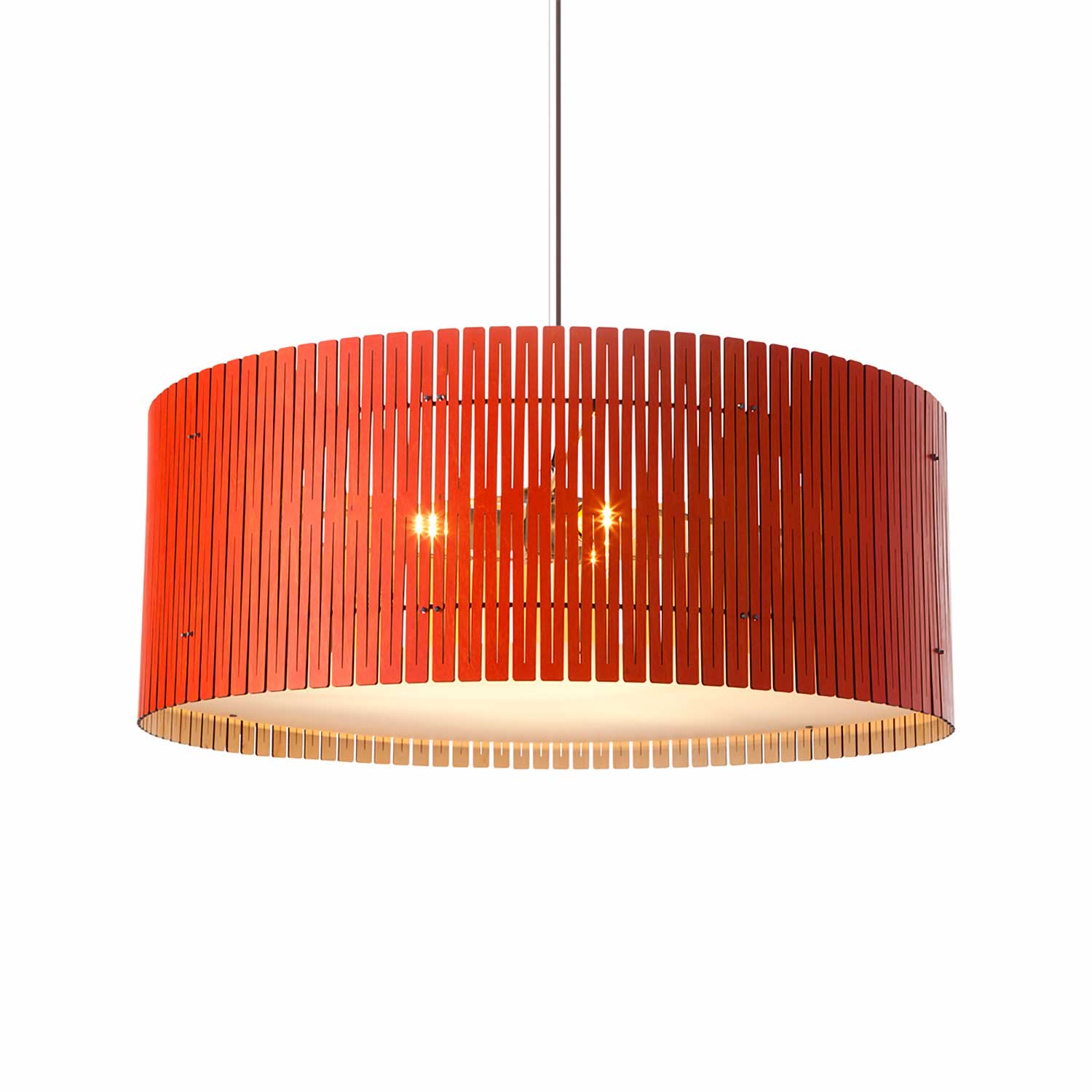 Kerflights Drum - Wooden design pendant light for living room