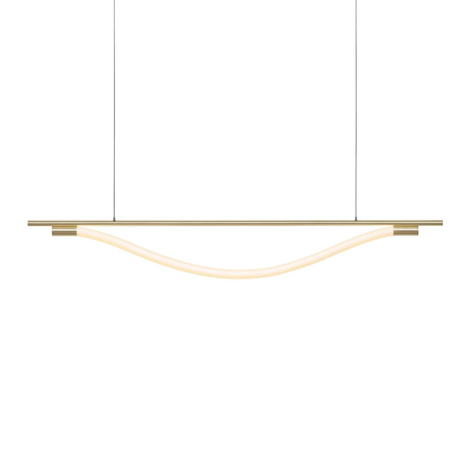 Levity Bow - Lámpara colgante lineal tubo led diseño para comedor