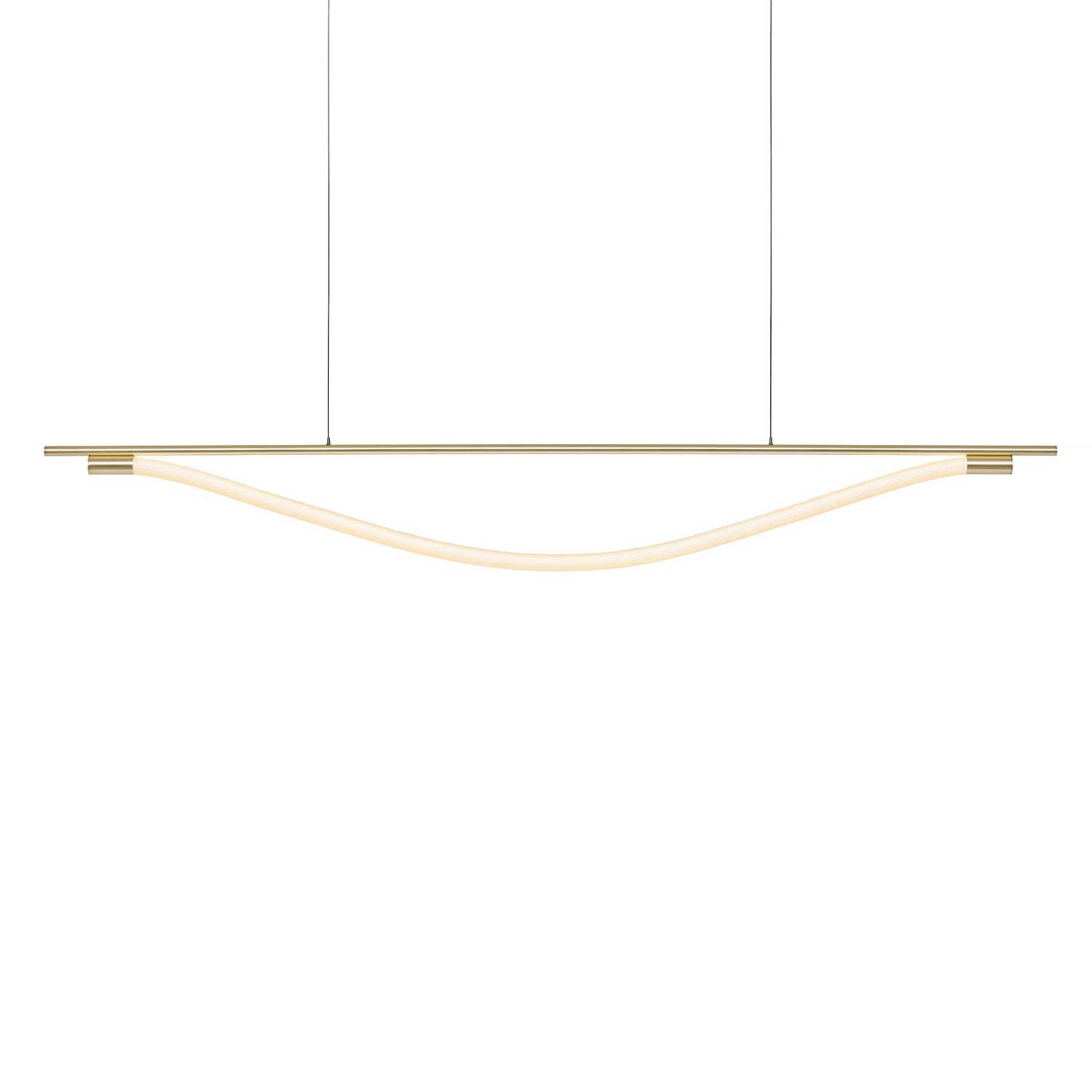 Levity Bow - Lámpara colgante lineal tubo led diseño para comedor
