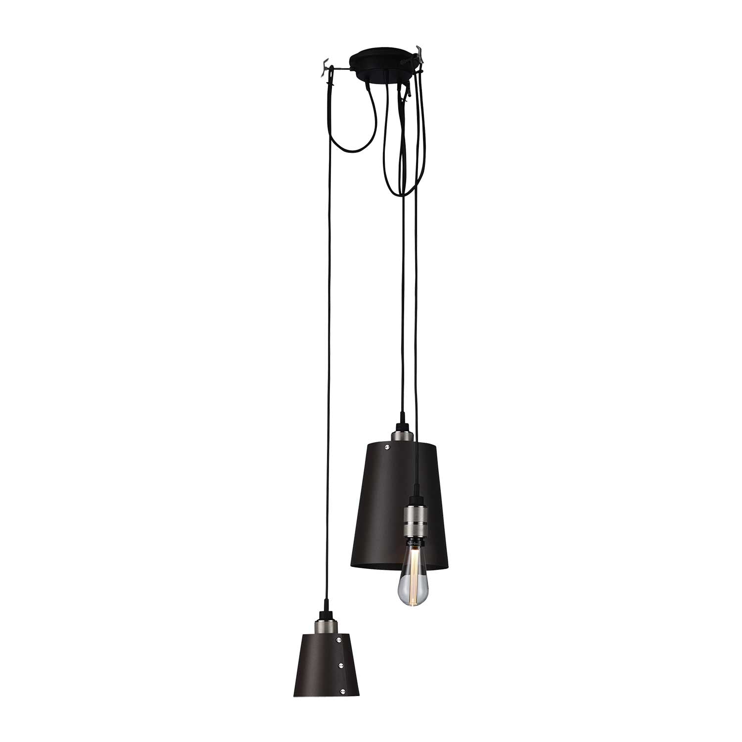 Hooked 3.0 Mix - Lampadario in metallo design industriale per sala da pranzo