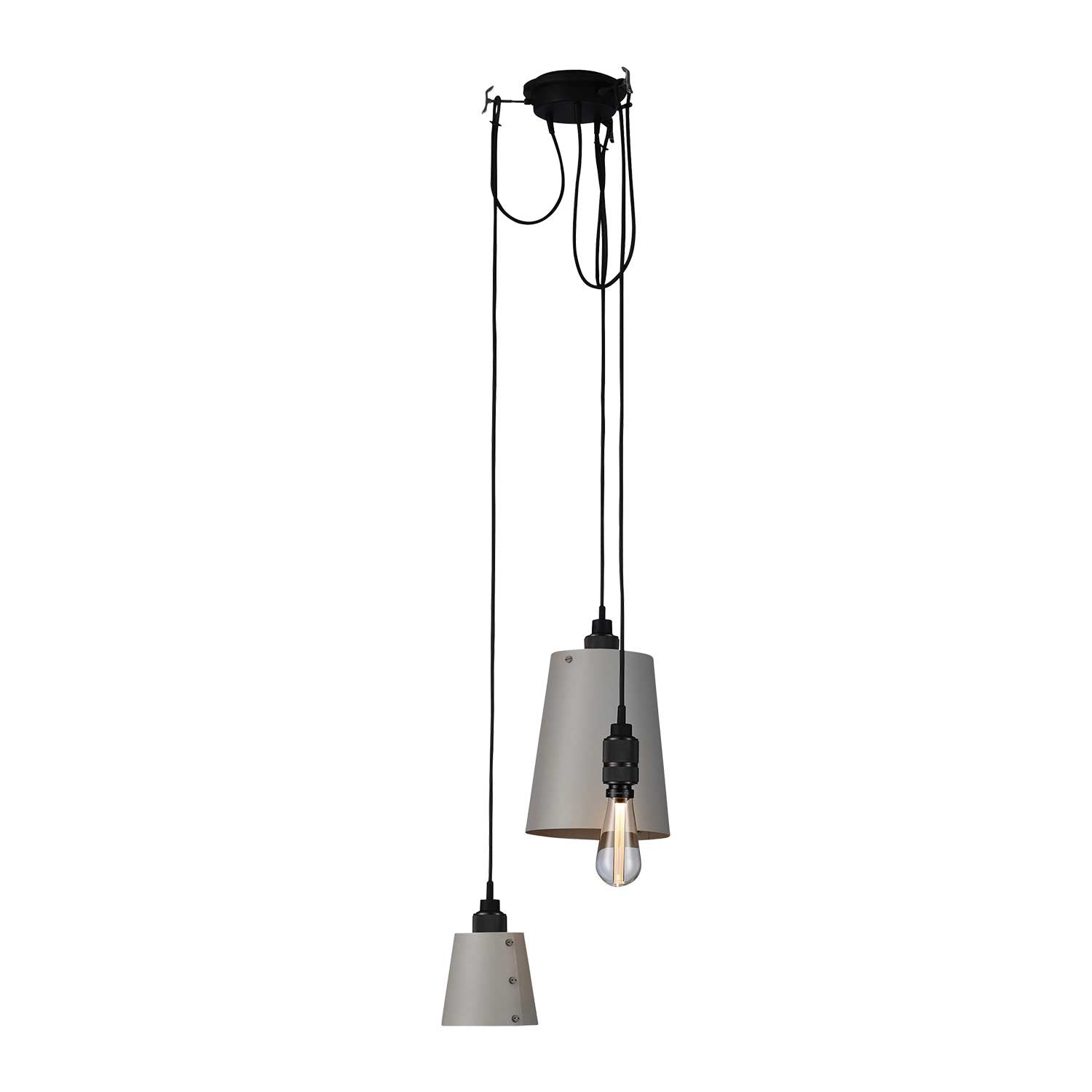 Hooked 3.0 Mix - Lampadario in metallo design industriale per sala da pranzo