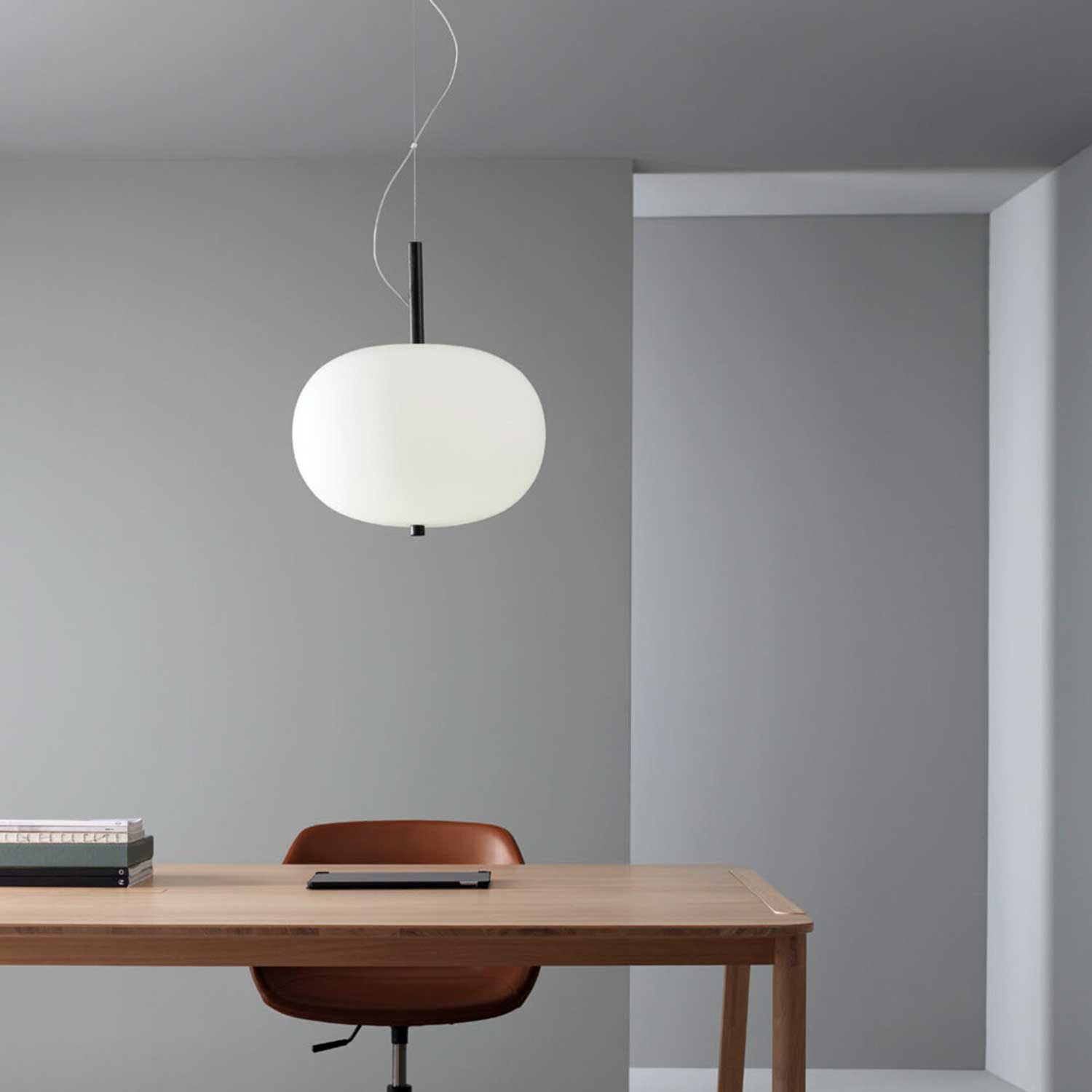 Ilargi - Lámpara colgante LED de vidrio diseño moderno para cocina