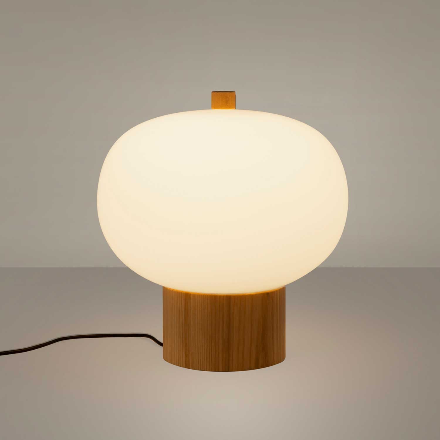 Ilargi - LED bedside lamp in glass with design for bedroom