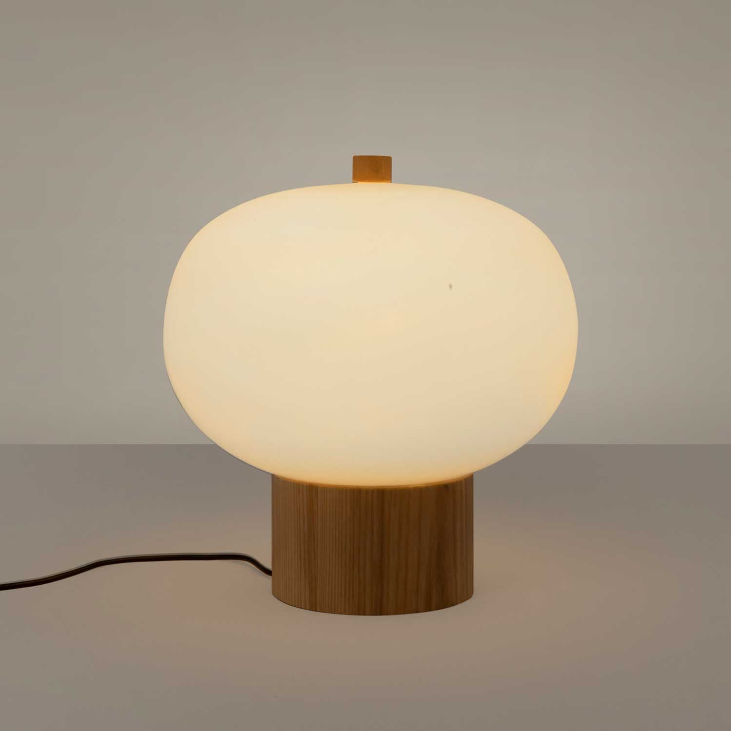 Ilargi - LED bedside lamp in glass with design for bedroom