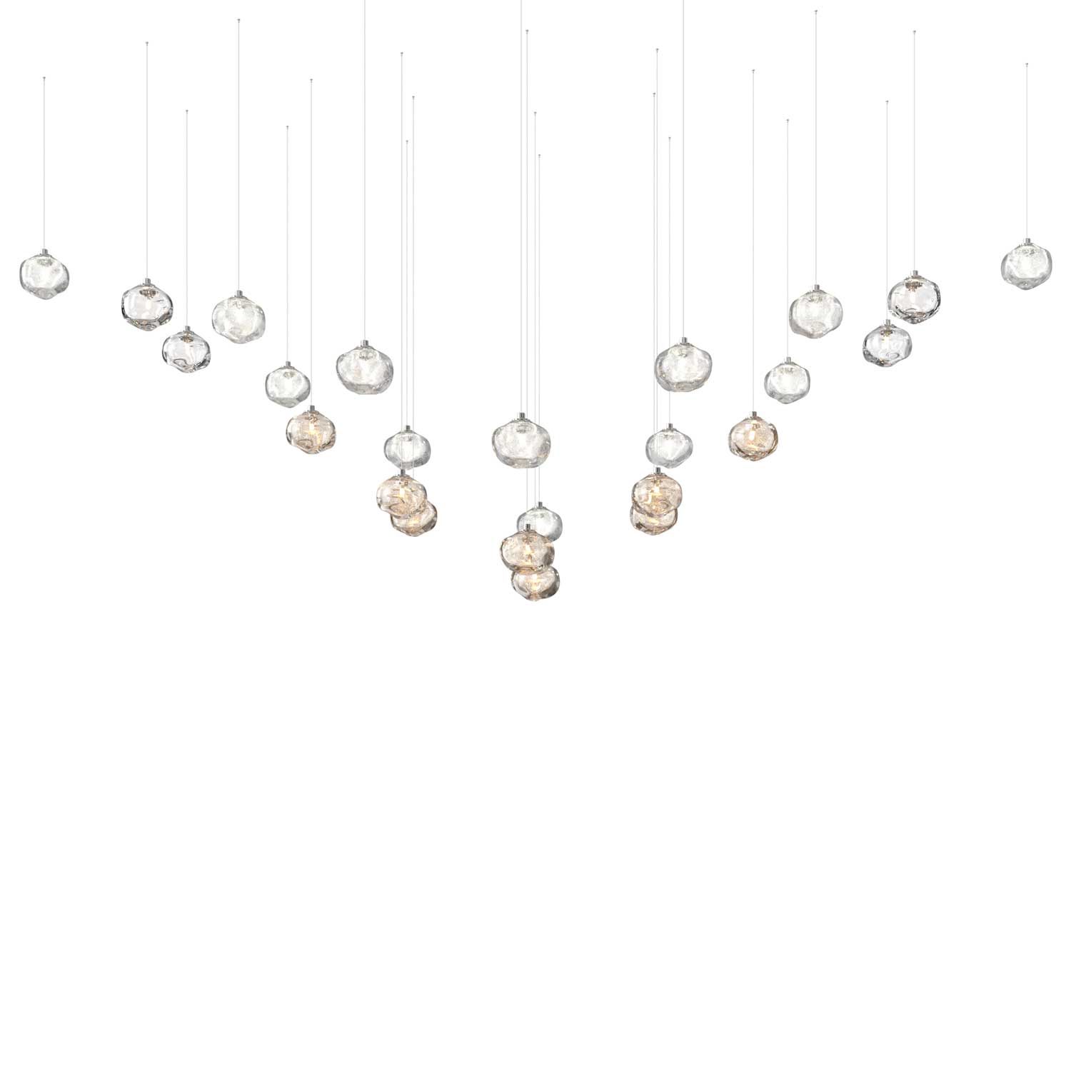 Raw - Luxurious LED glass pendant light for interior design