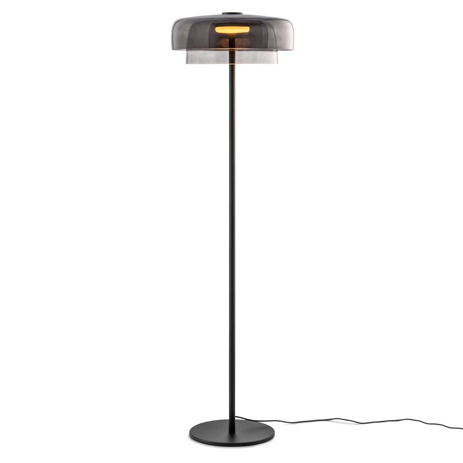 Levels 2 - LED floor lamp in glass design for bedroom